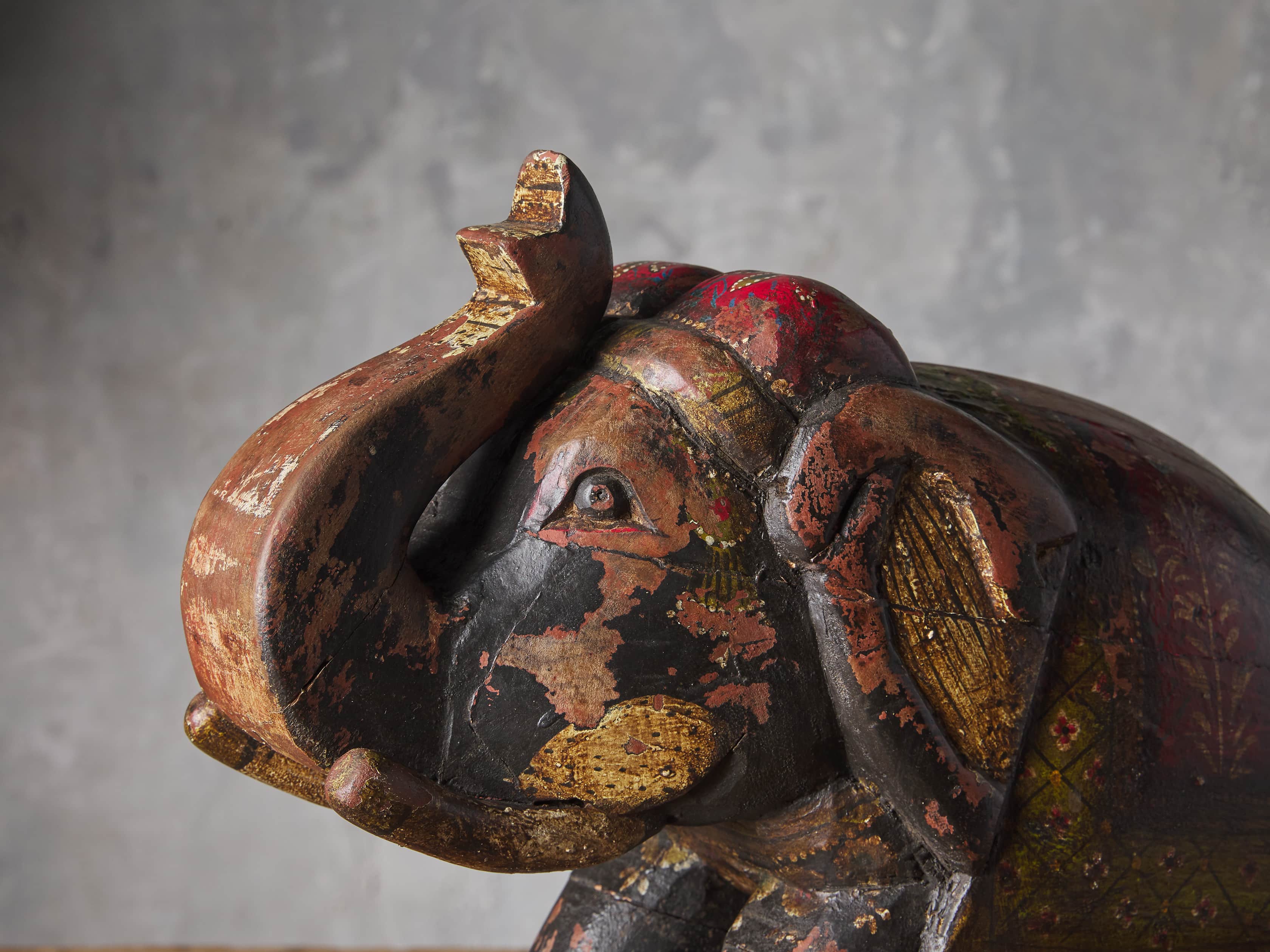 Wooden Rocking Elephant, slide 2 of 3