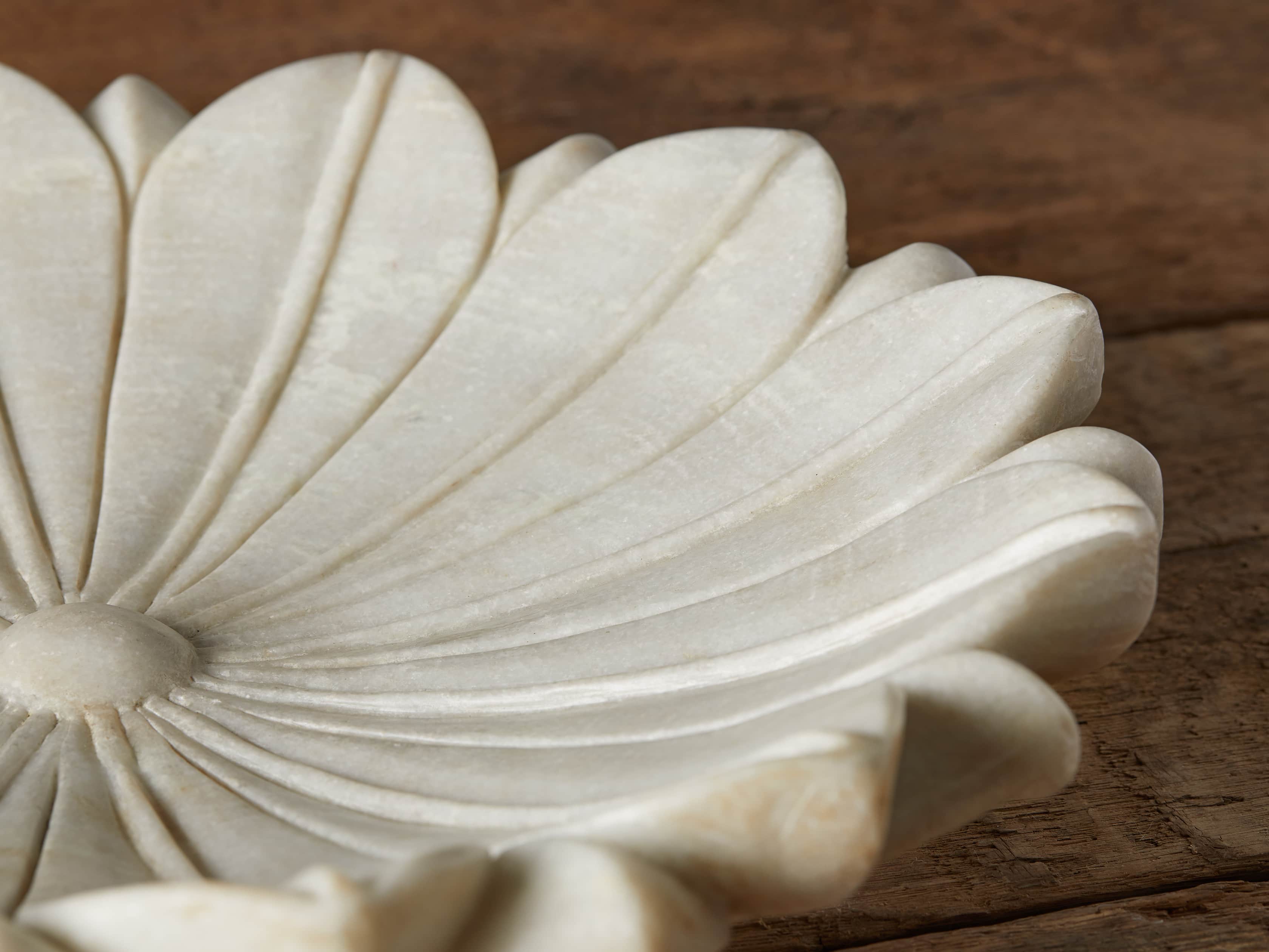 Marble Lotus Platter, slide 2 of 3