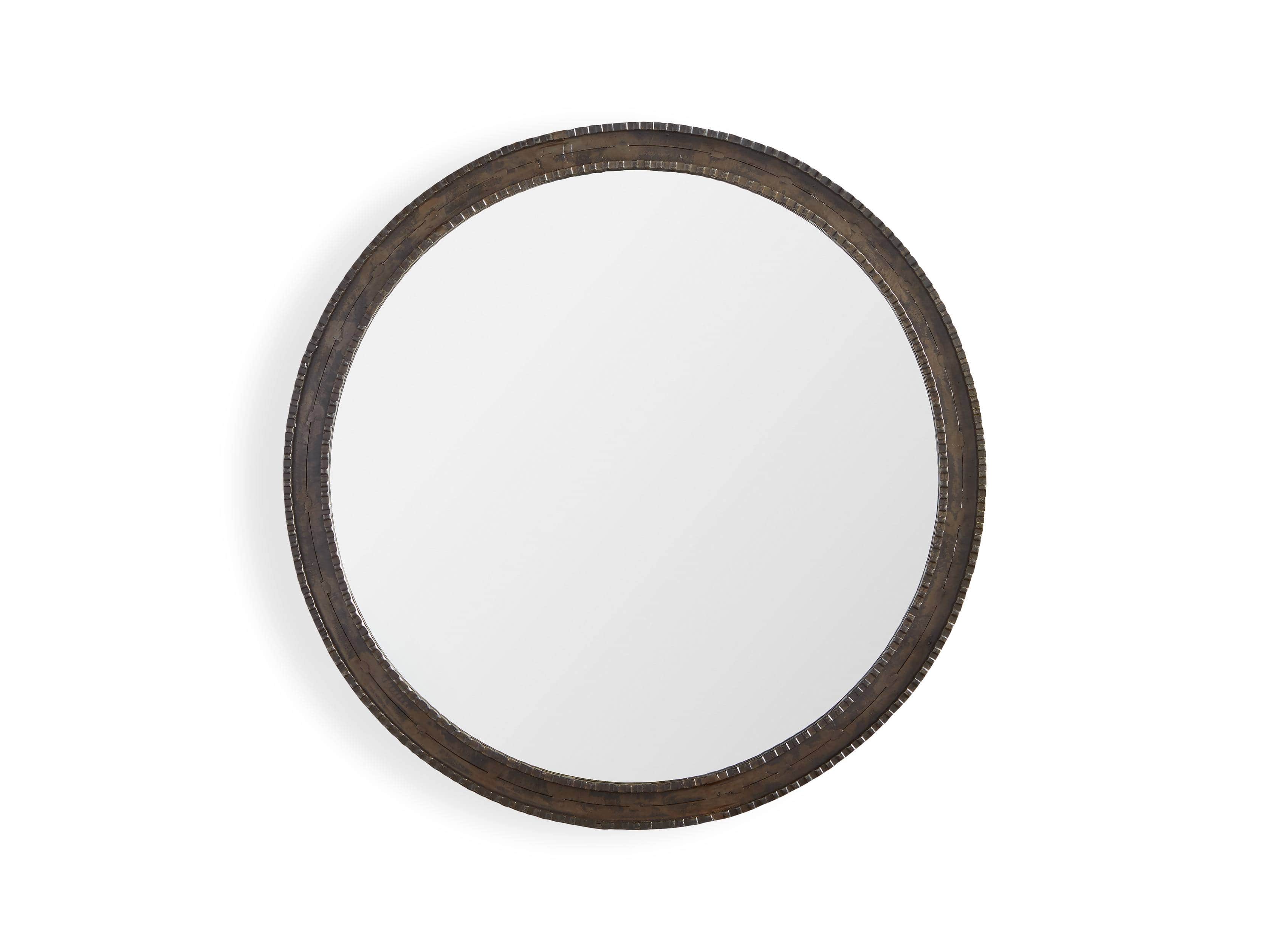 GALILEO 30" Iron Round Mirror, slide 2 of 5