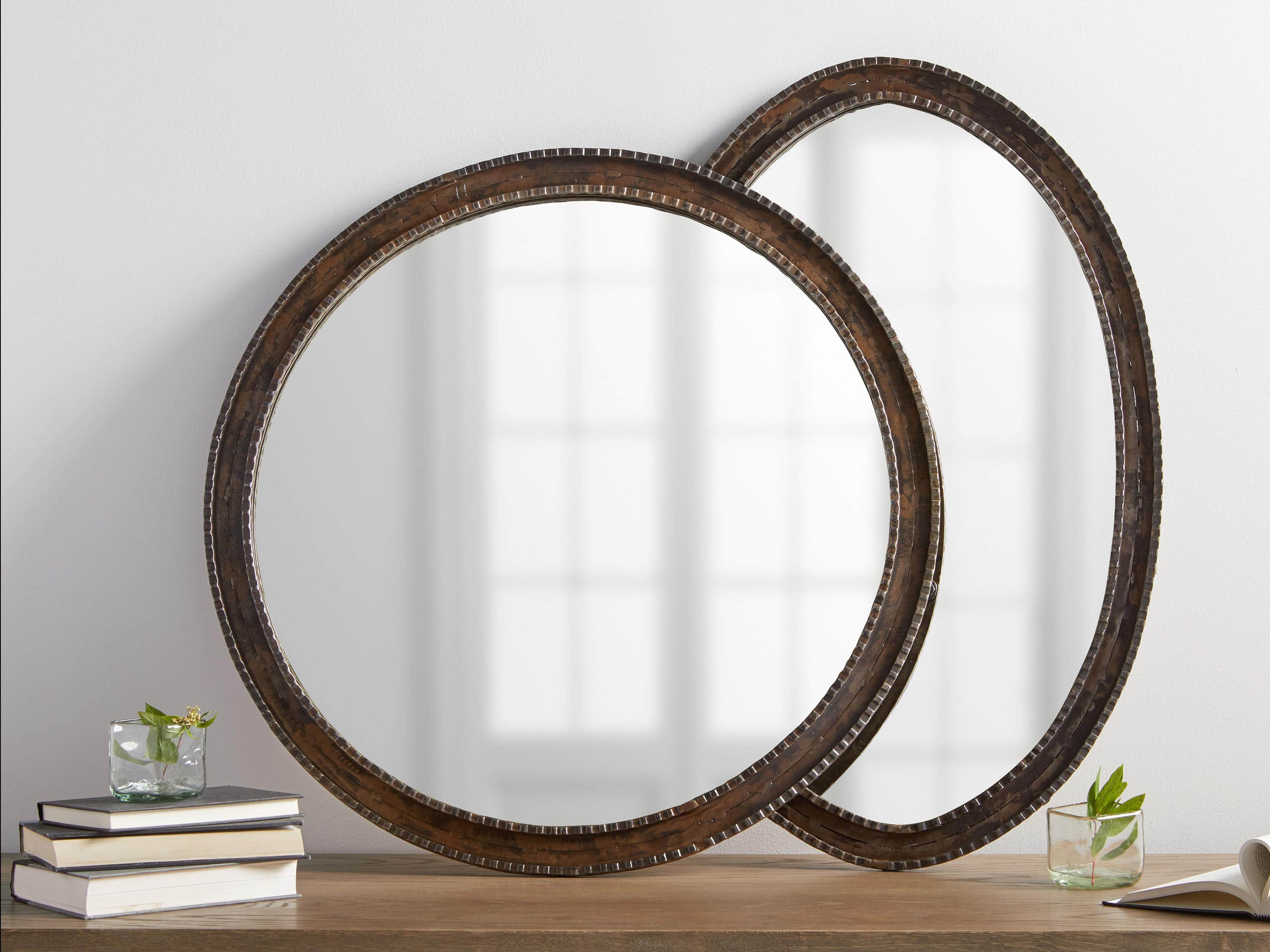 GALILEO 30" Iron Round Mirror, slide 5 of 5