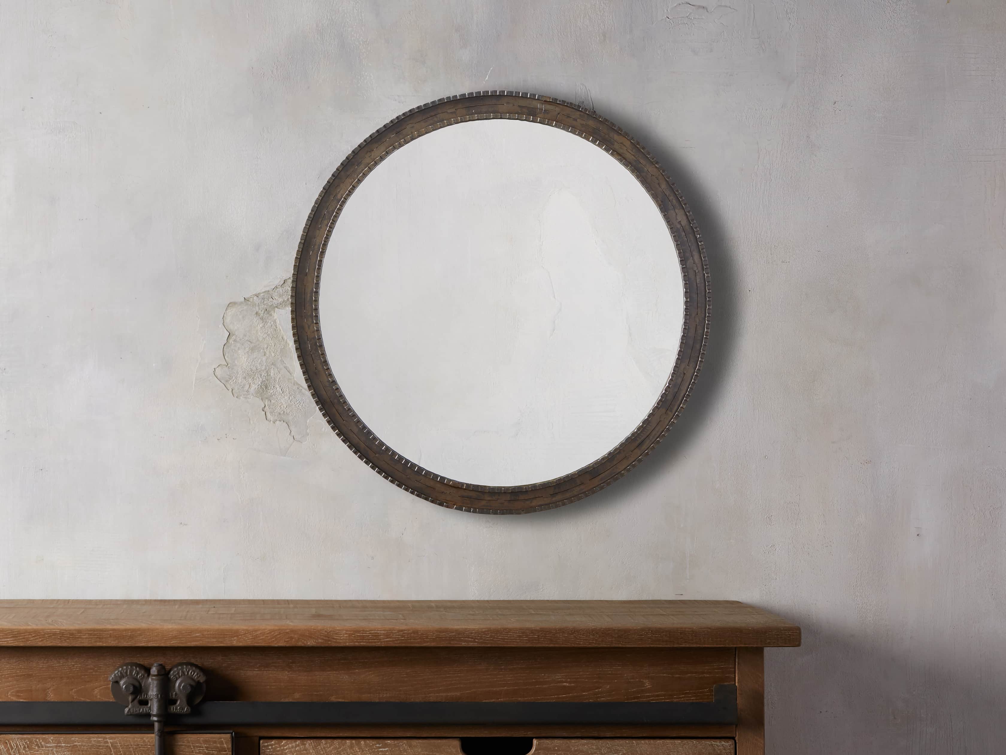 GALILEO 30" ROUND MIRROR, slide 1 of 5