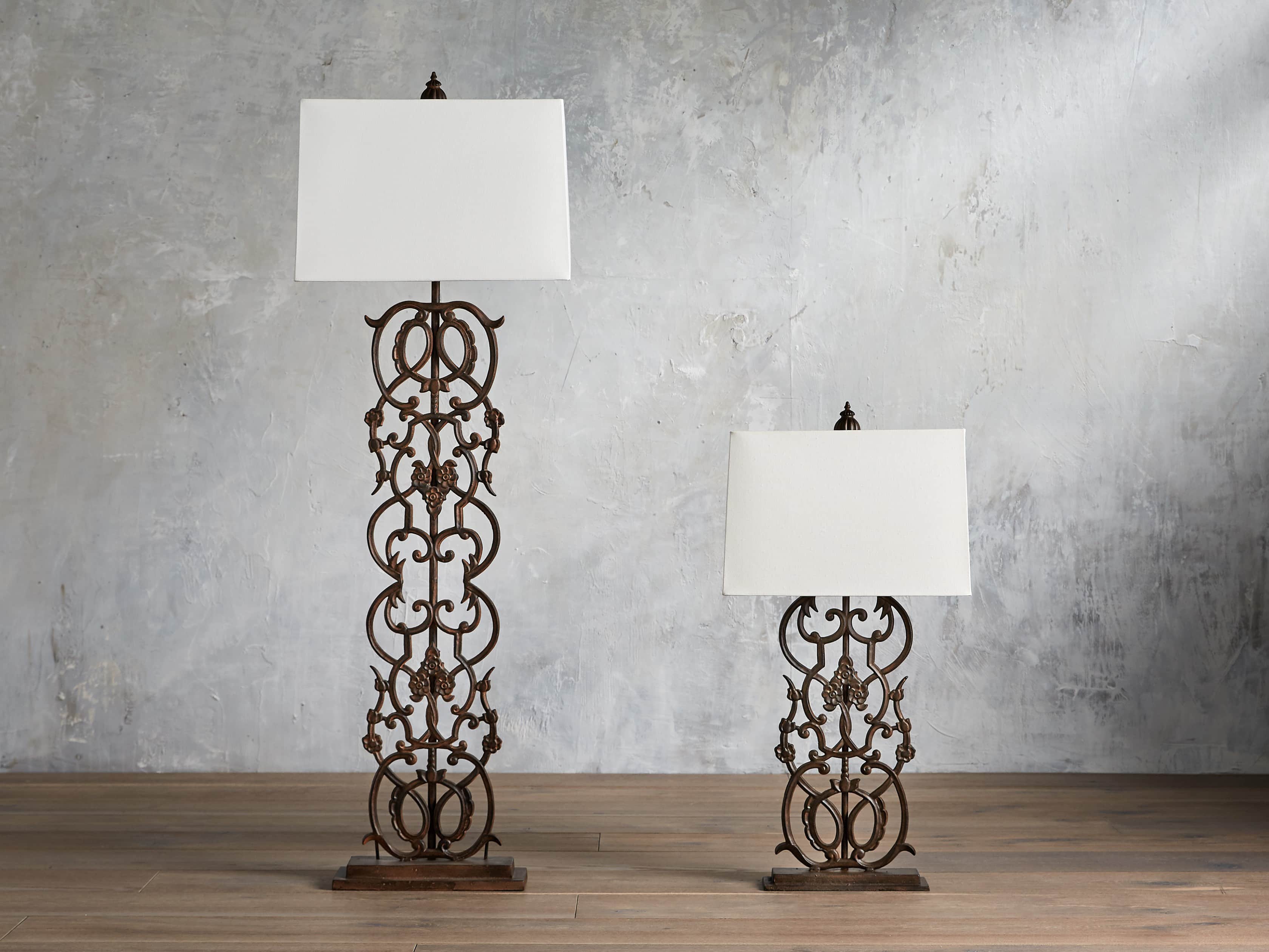 Fielding Floor Lamp In Rust
