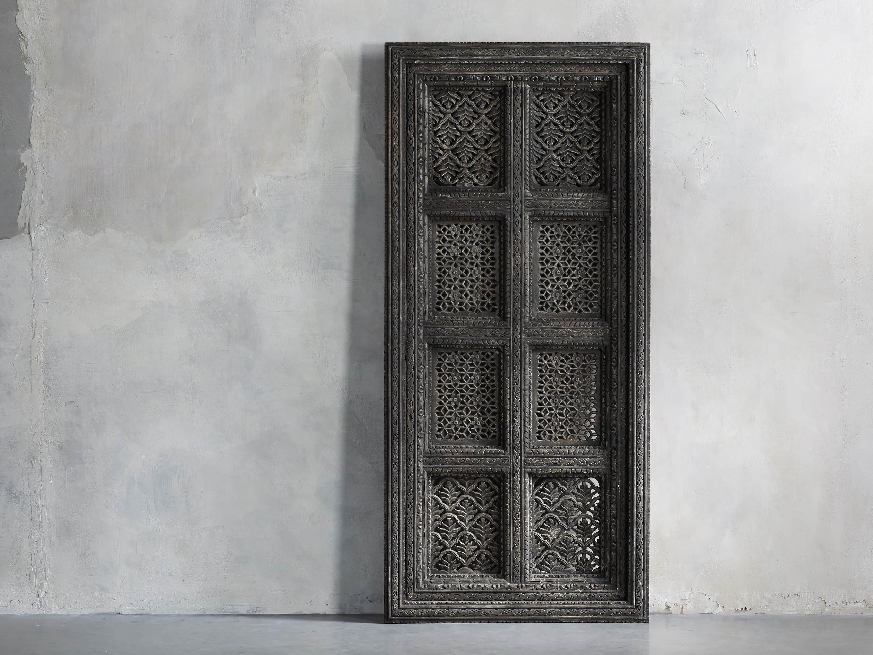 Ramani Carved Mango Wood Panel, slide 1 of 3