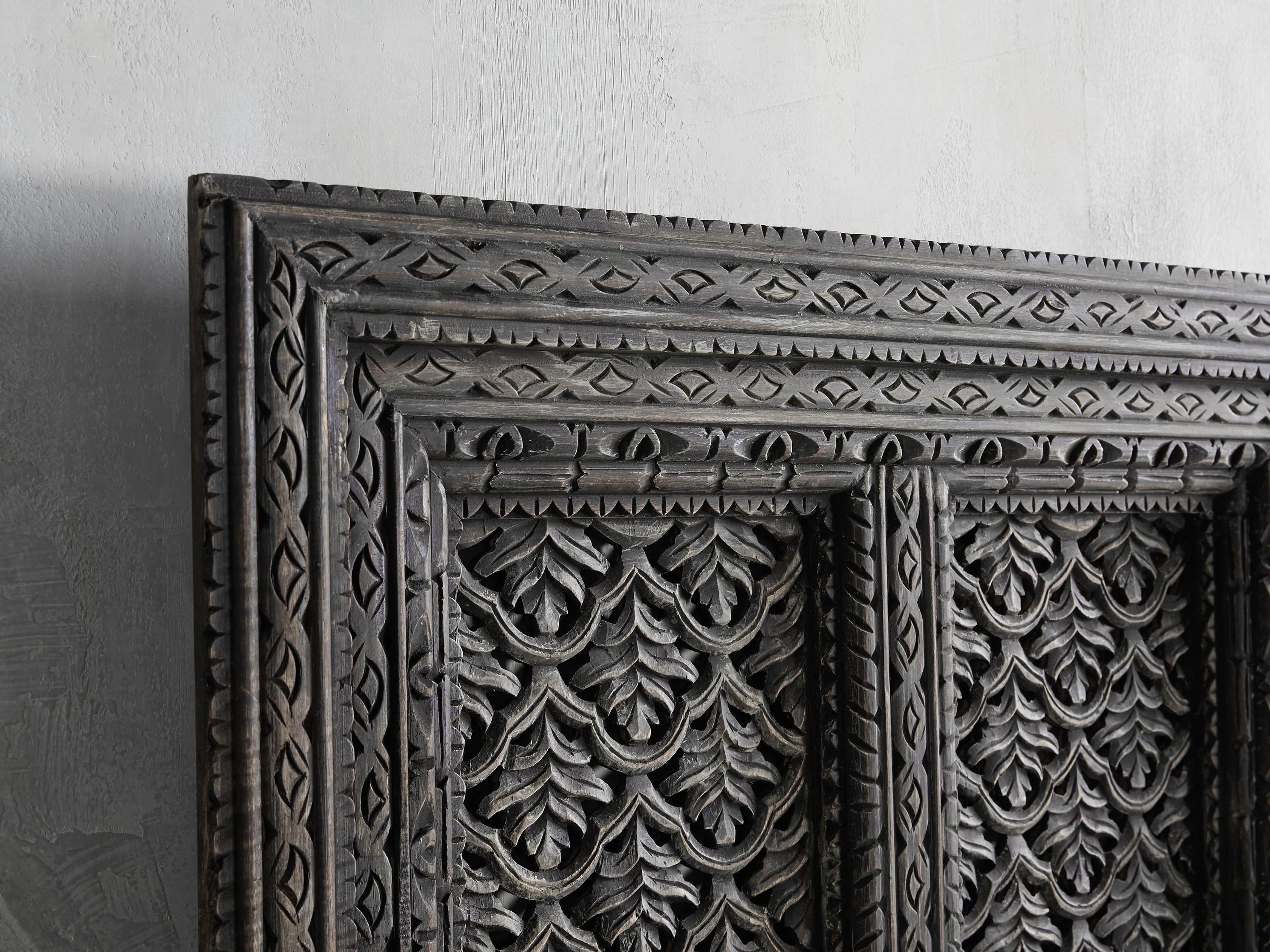 Ramani Carved Mango Wood Panel, slide 2 of 3