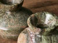 Rhodes Marble Vase in Green Forest