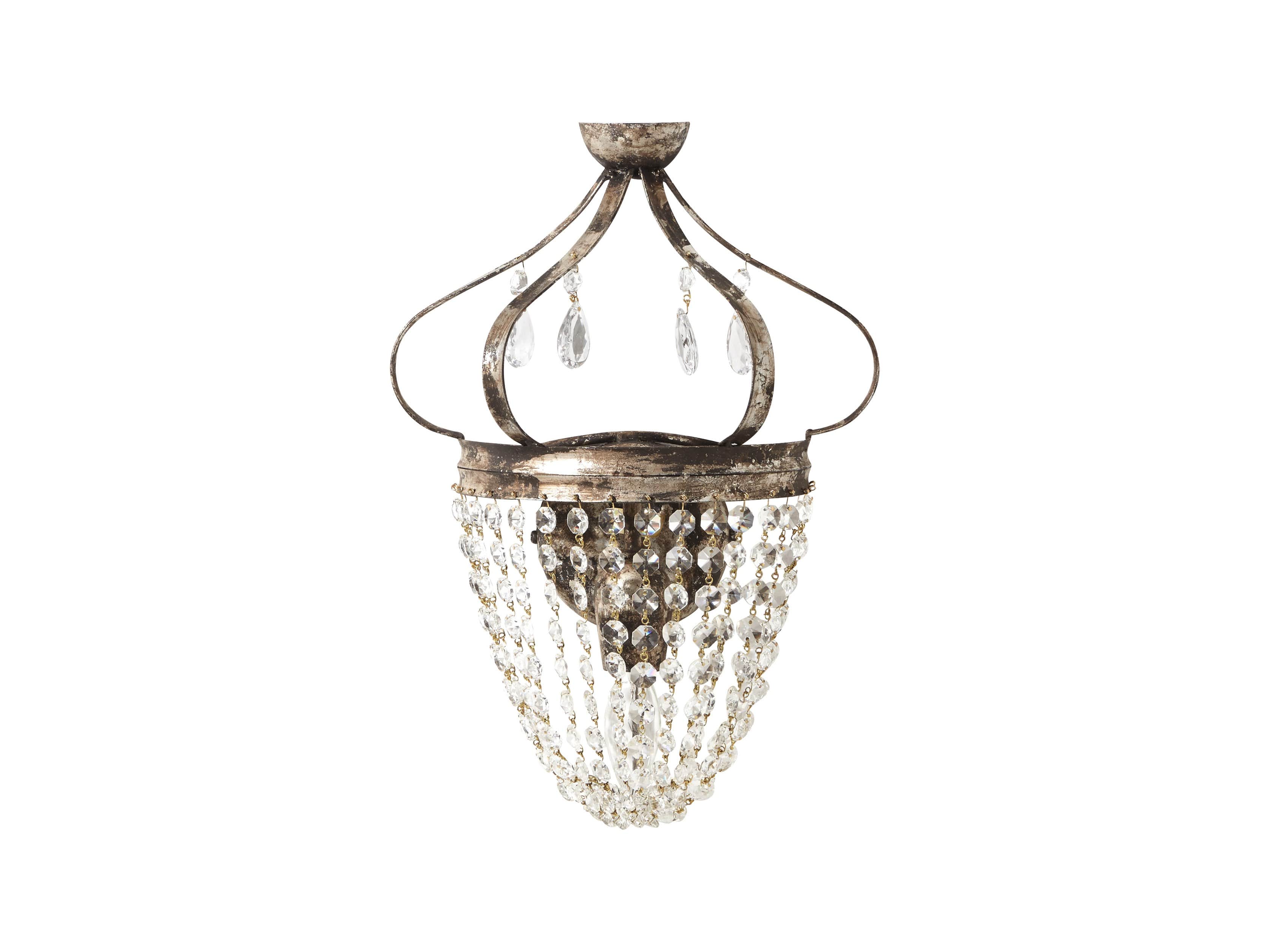 Fotini Iron Wall Sconce in Silver Clay, slide 3 of 5