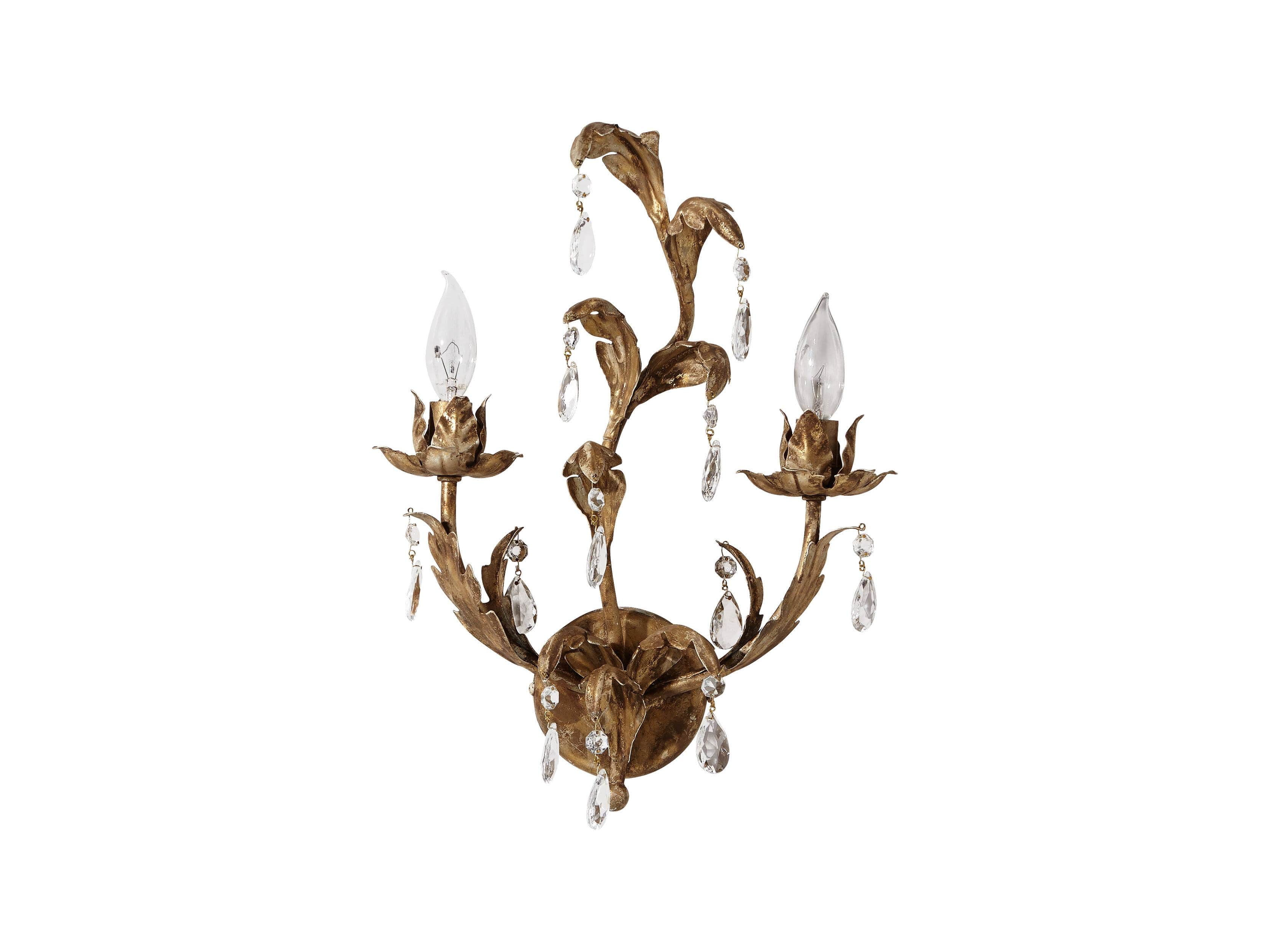 Lucrezia Iron Wall Sconce in Antique Gold