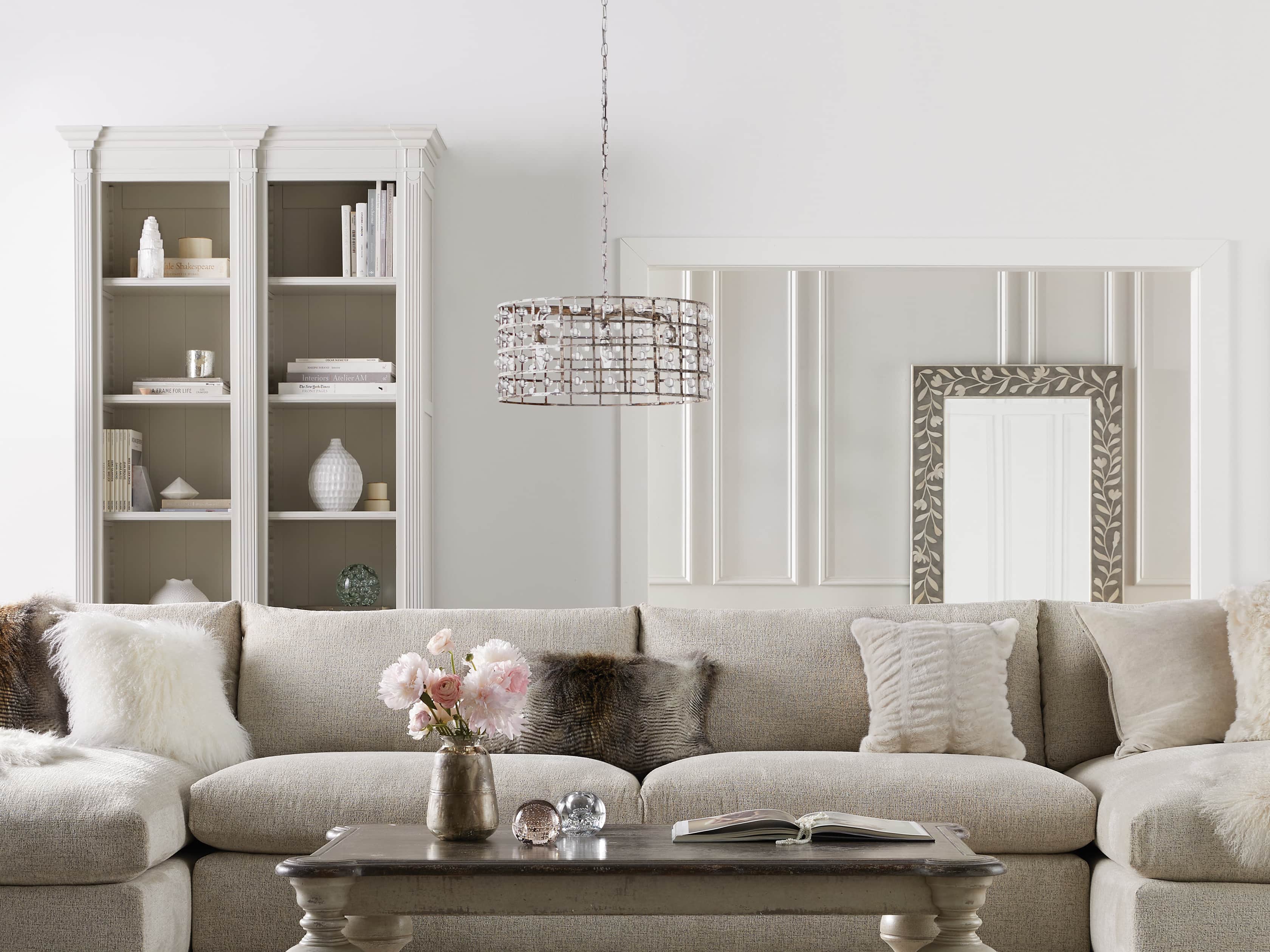 La Cage 6 light Chandelier in Silver Clay, slide 5 of 6