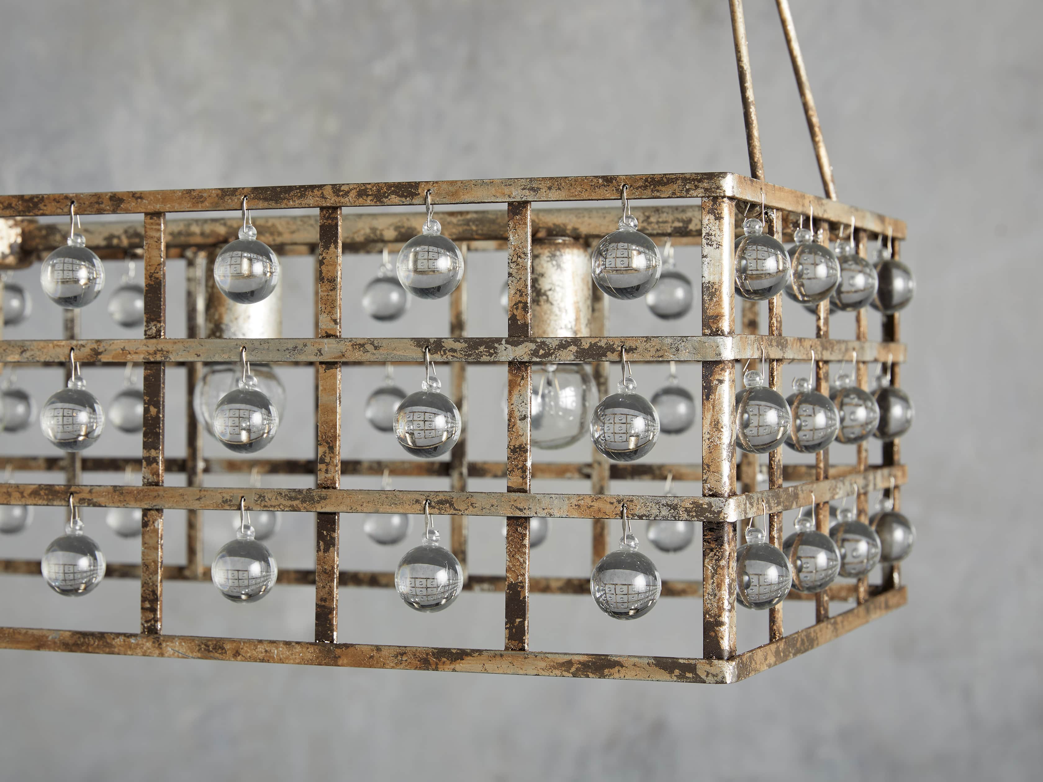 La Cage 5 Light Rectangle Chandelier, slide 2 of 7