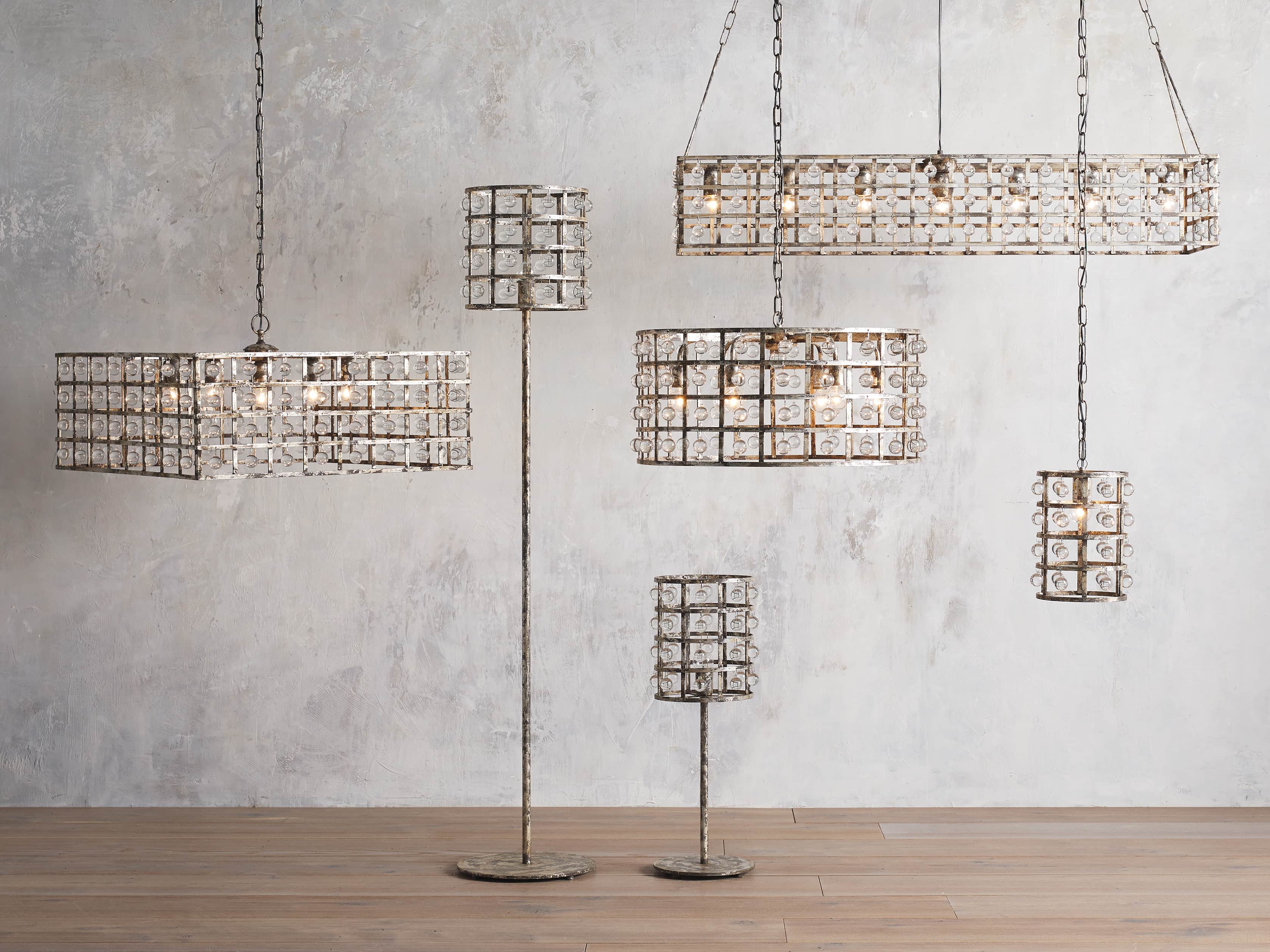 La Cage 5 Light Rectangle Chandelier, slide 4 of 7