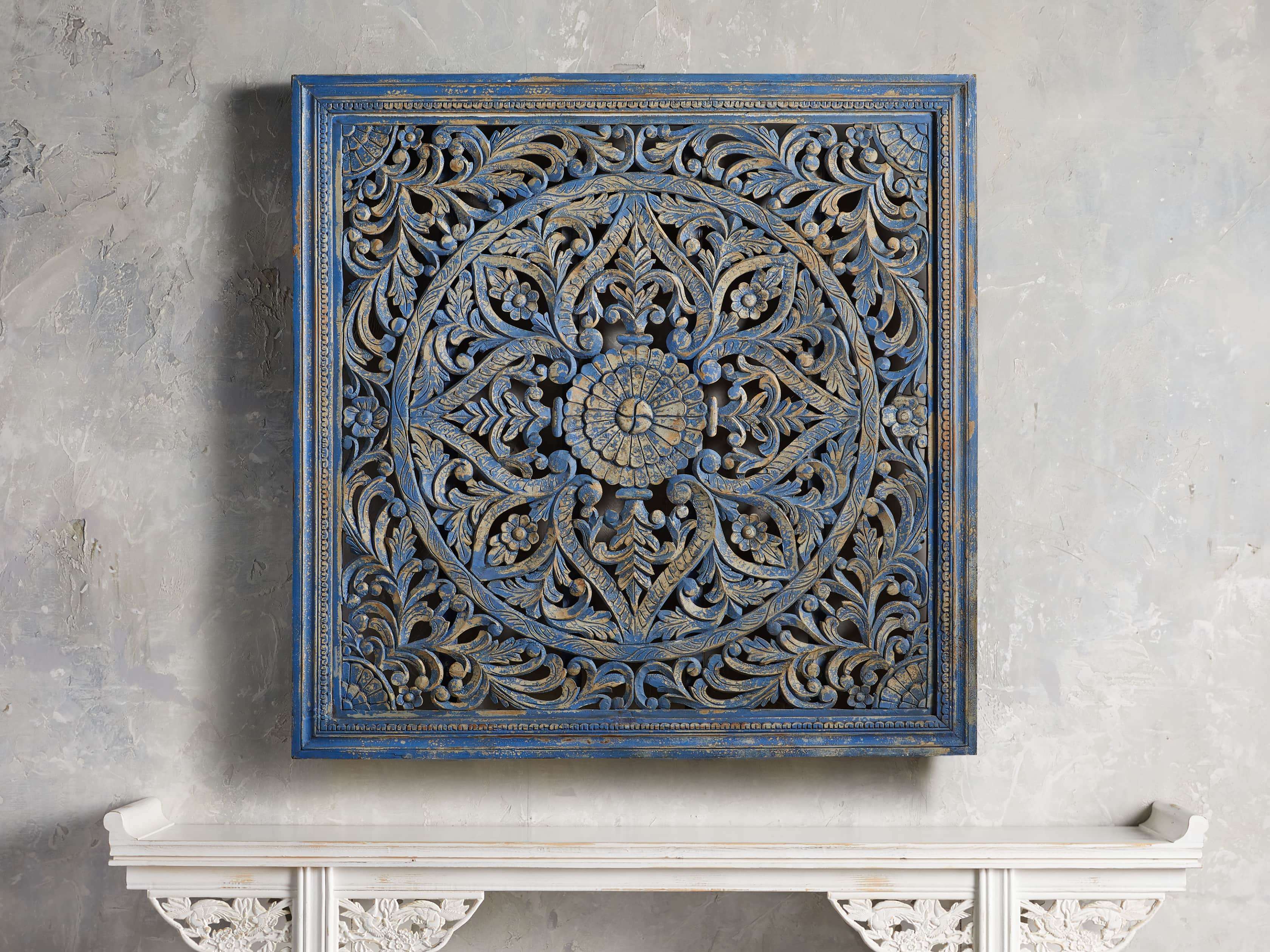 Uma Grand Panel in Blue, slide 1 of 3