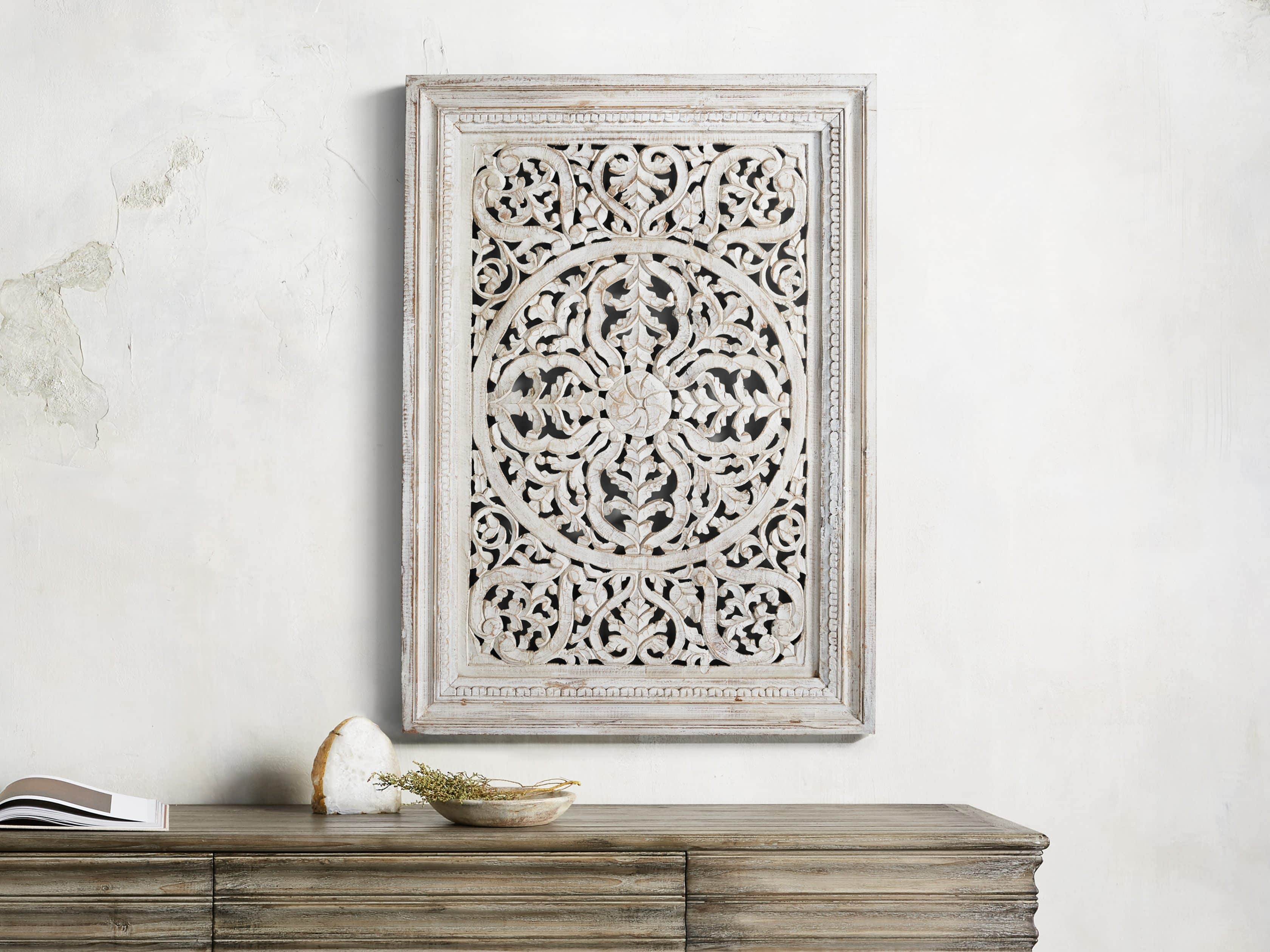 Uma Medallion White Panel, slide 1 of 3
