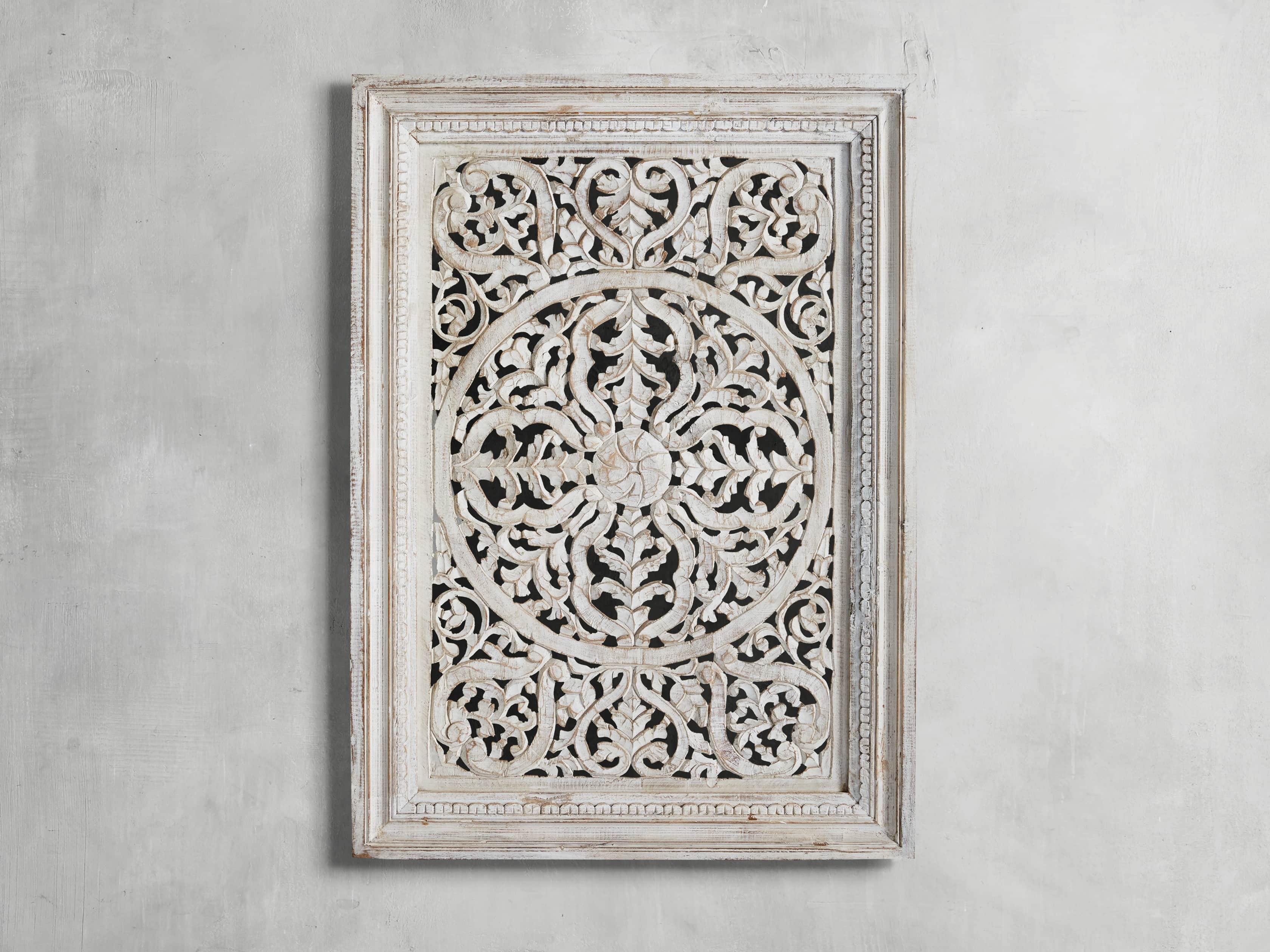 Uma Medallion White Panel, slide 2 of 3