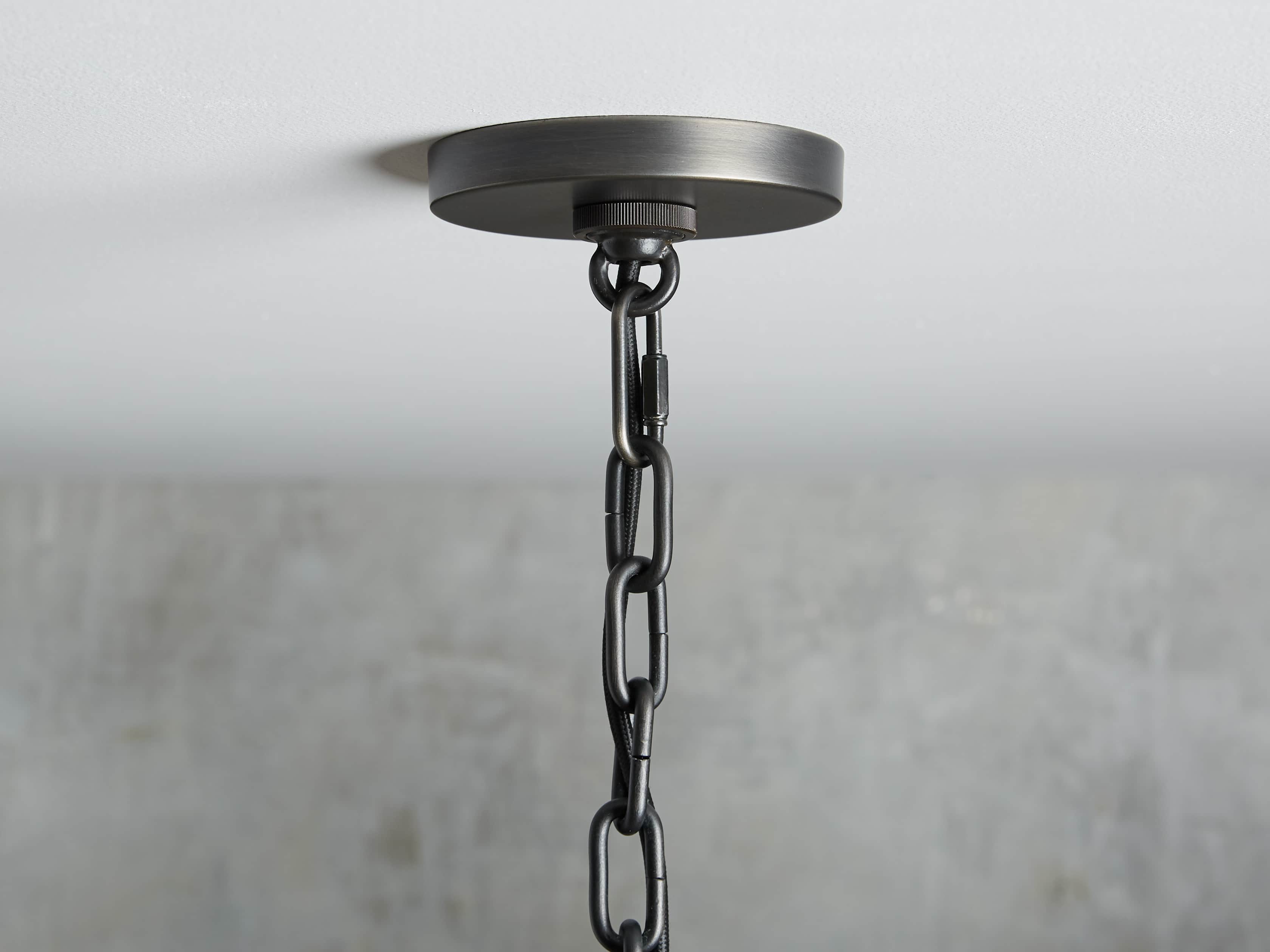 Ferris 40" Chandelier With Blackened Finish, slide 3 of 3