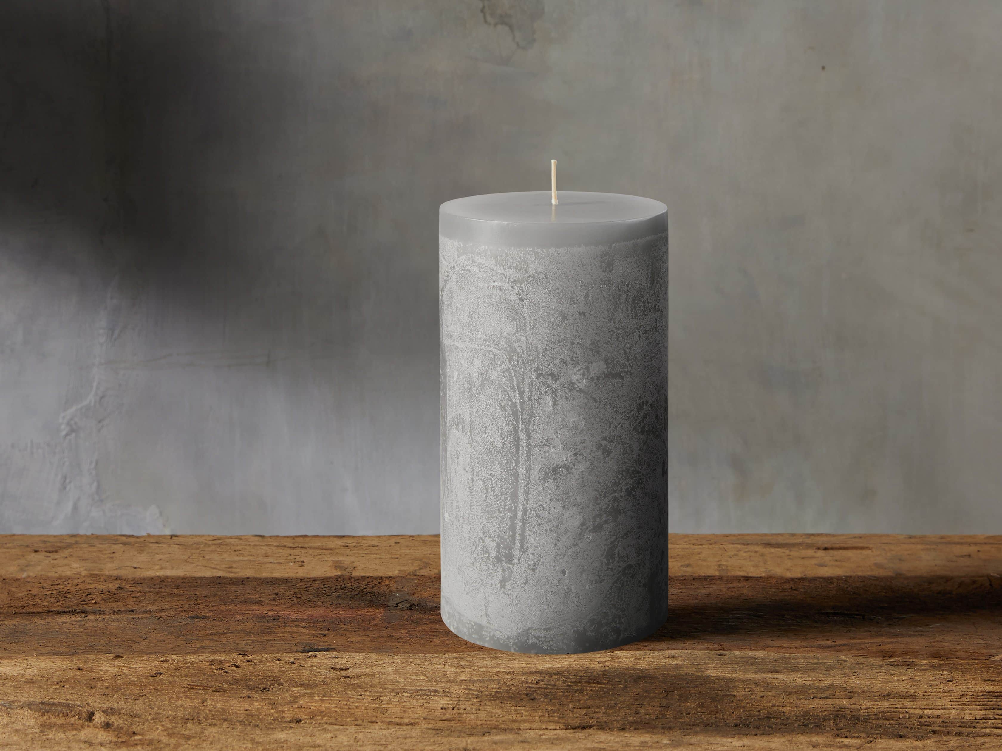 Rustic 6" Pillar in Dove Grey, slide 2 of 4