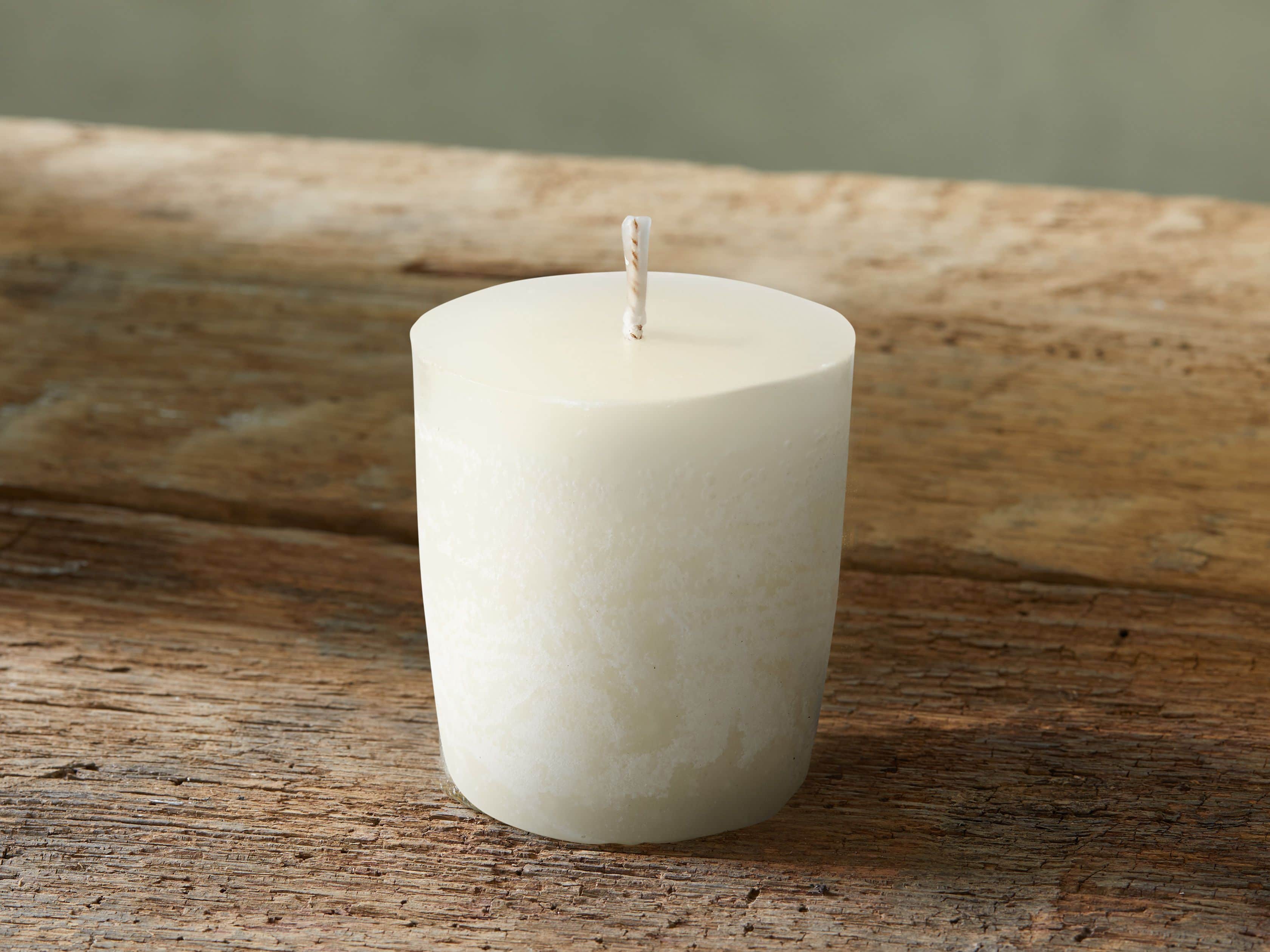 Rustic 1.5" Votive in Ivory (set of 12)
