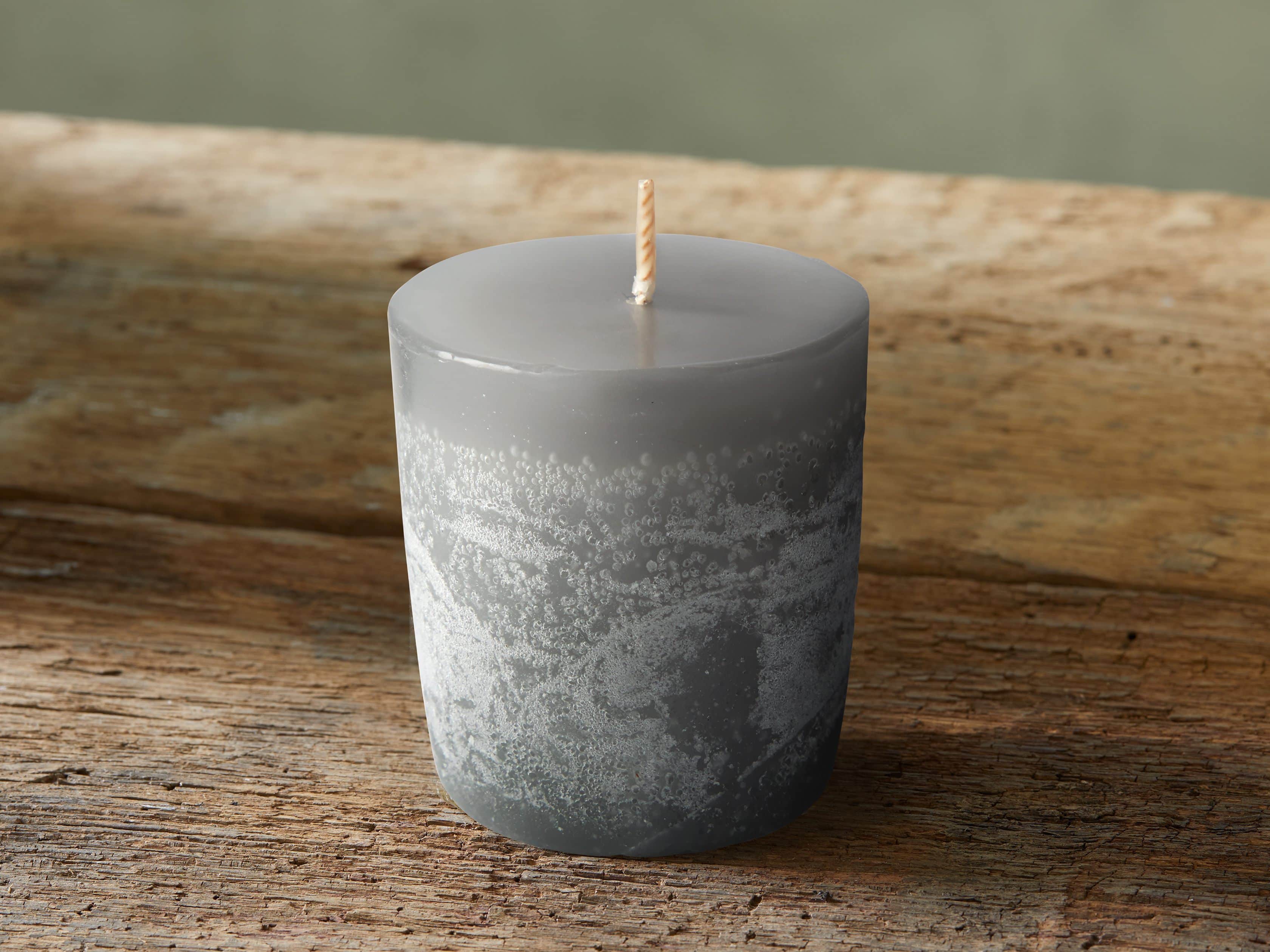 Rustic 1.5" Votive in Dove Grey (set of 12), slide 2 of 4
