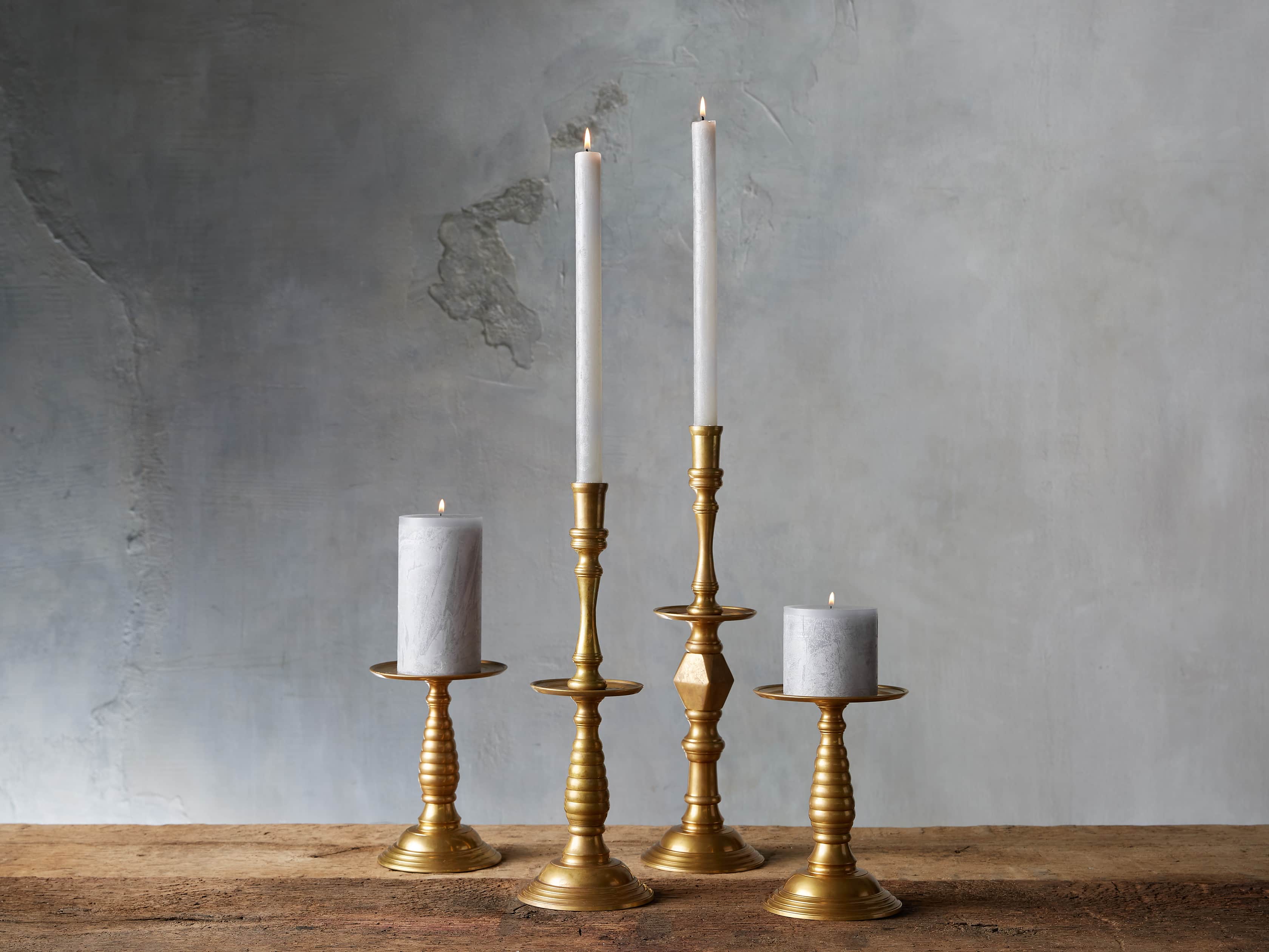 Rustic 1.5" Votive in Dove Grey (set of 12), slide 3 of 4