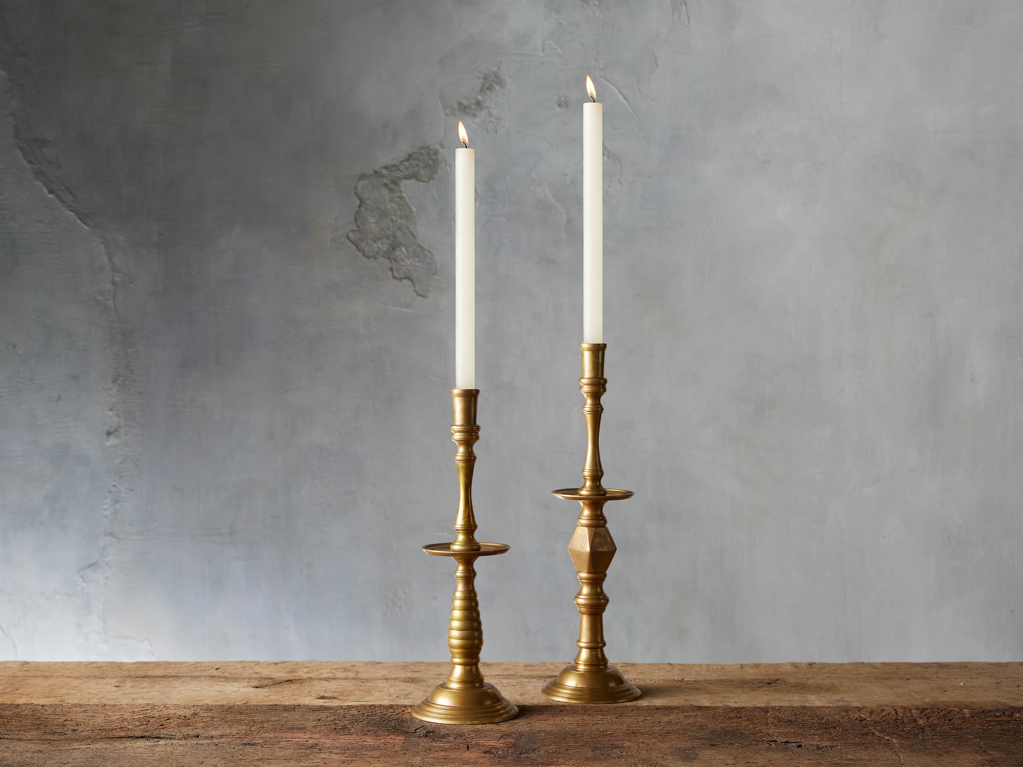 Rustic 12" Taper in Ivory (set of 2), slide 1 of 3