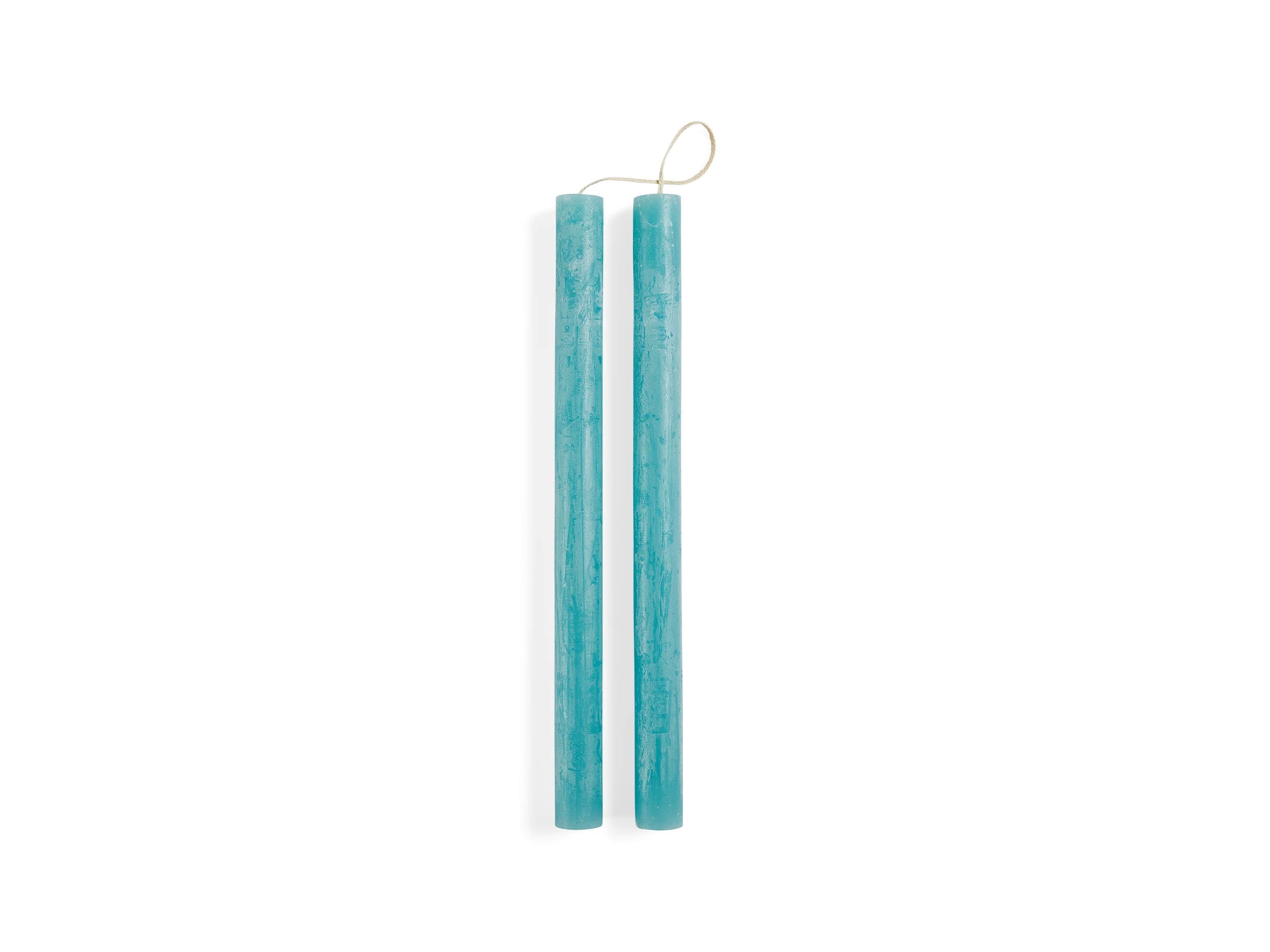 Rustic 12" Taper in Sea Glass (Set of 2)