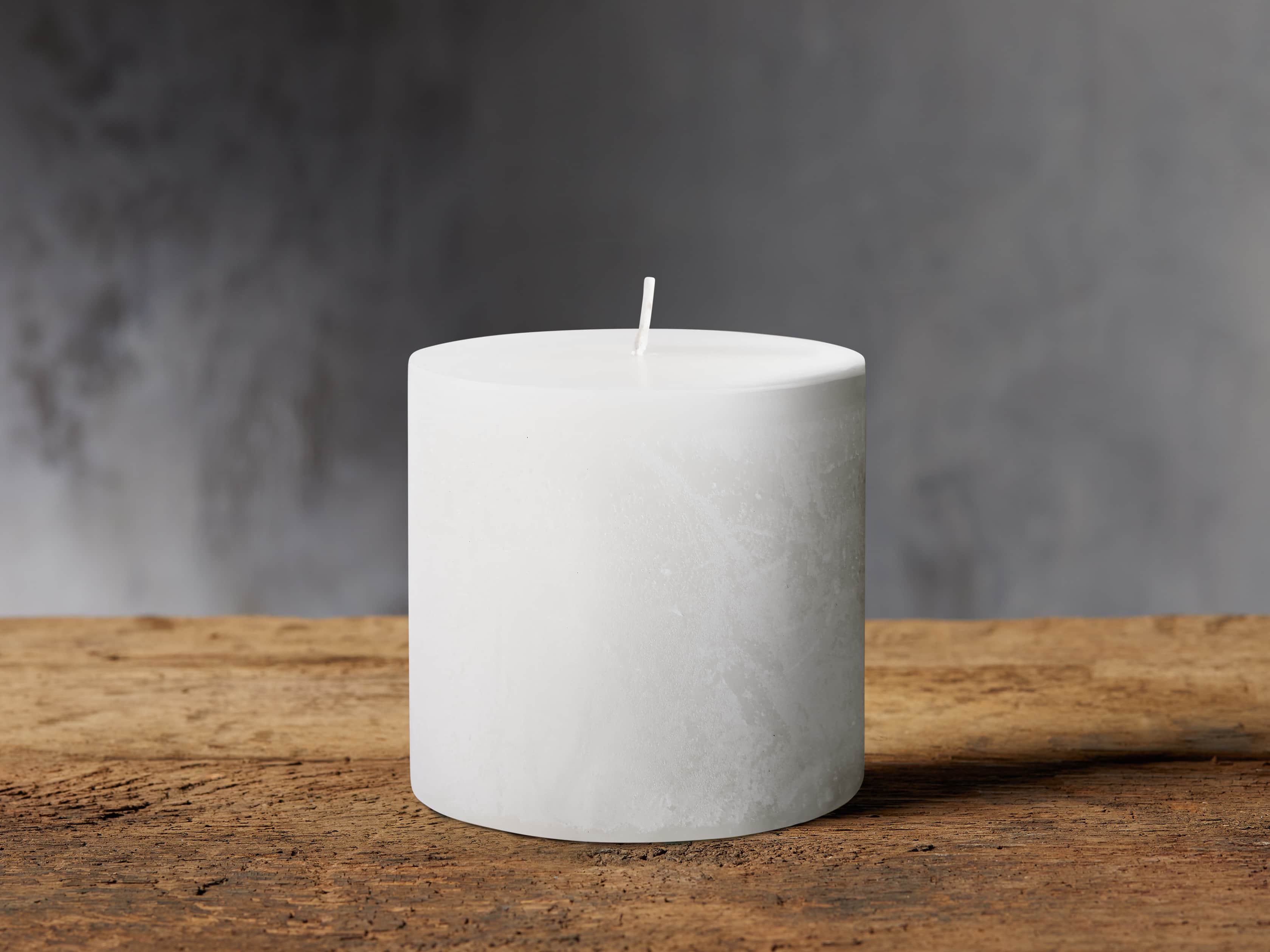 Rustic Pillar in White 3", slide 2 of 5