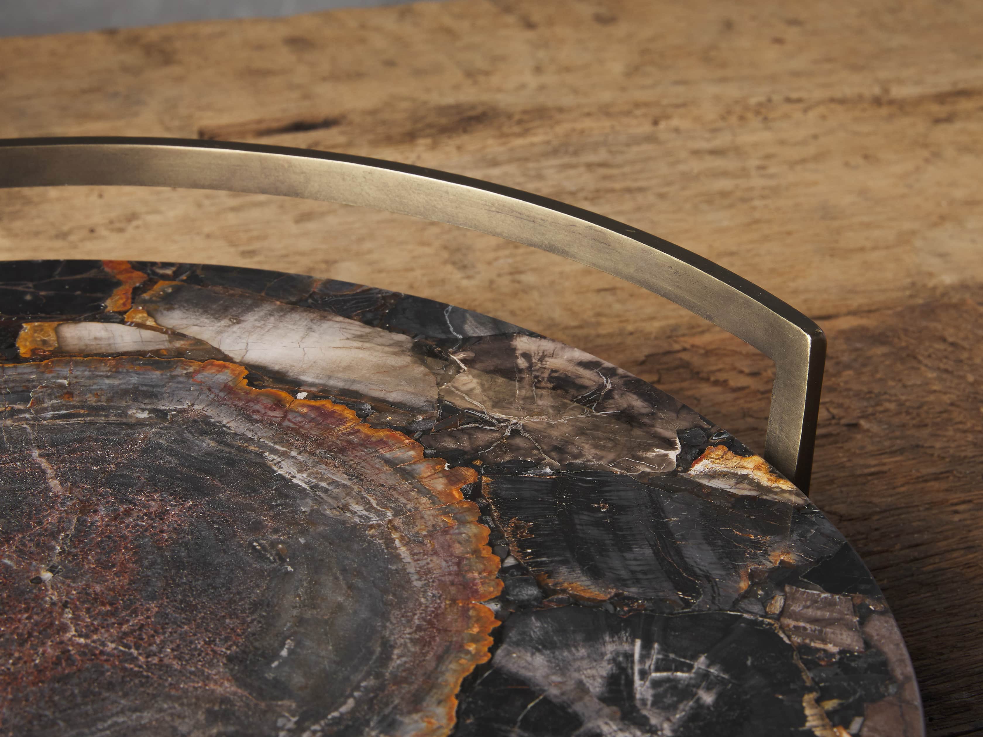 Petrified Black Wood Tray, slide 2 of 3