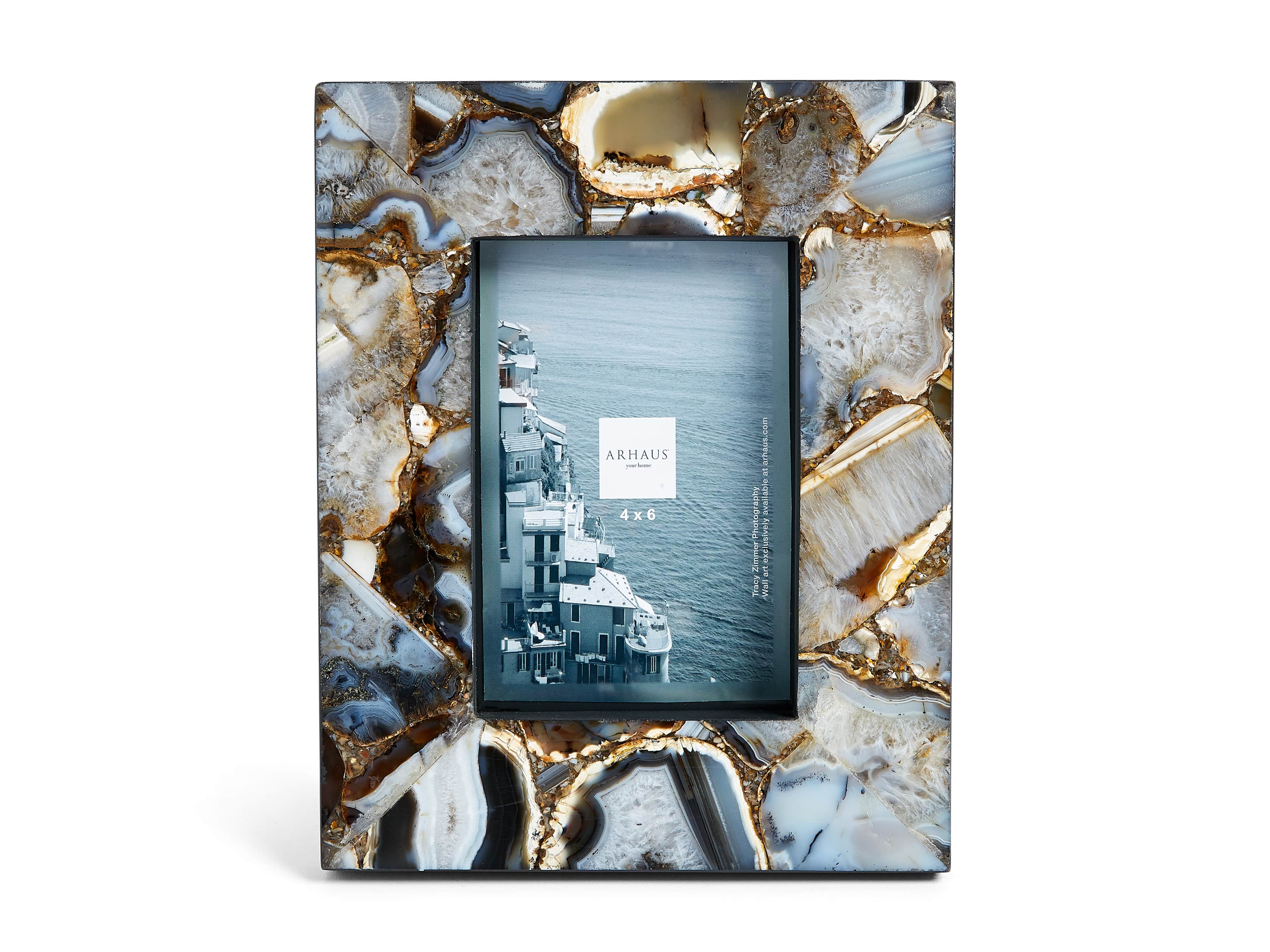 4" x 6" Agate Frame in Black, slide 4 of 7