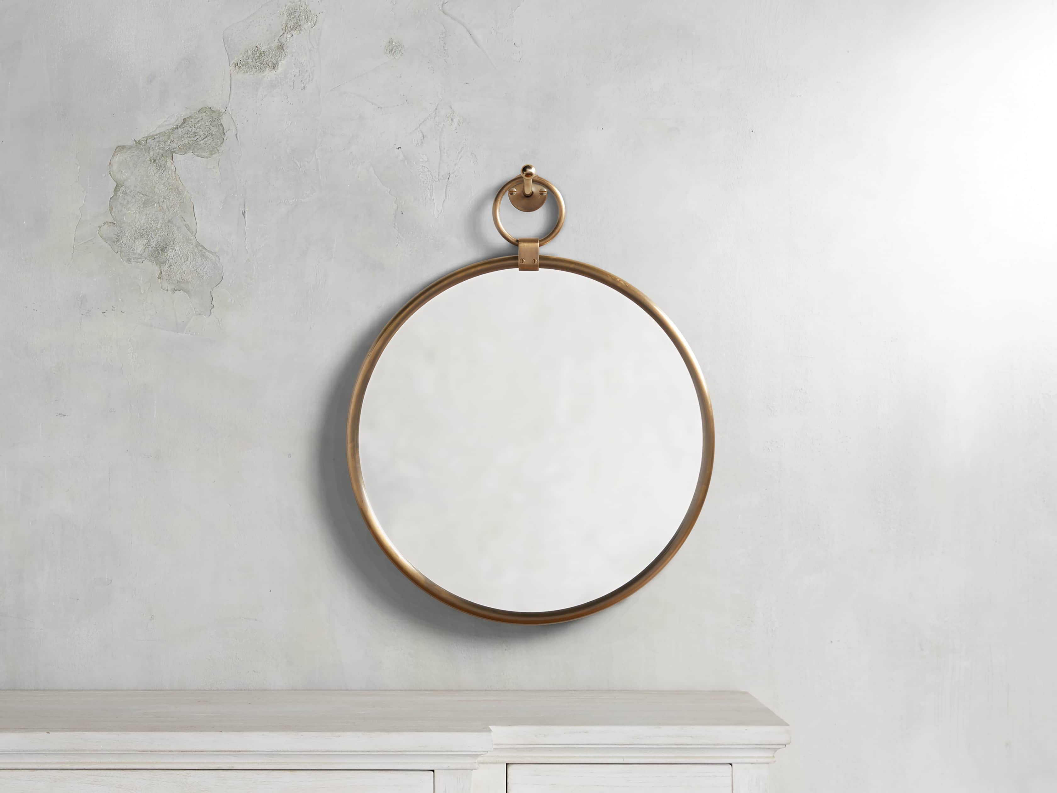 Round Brass Table Mirror – CLOTH + WOOD THE SHOPPE