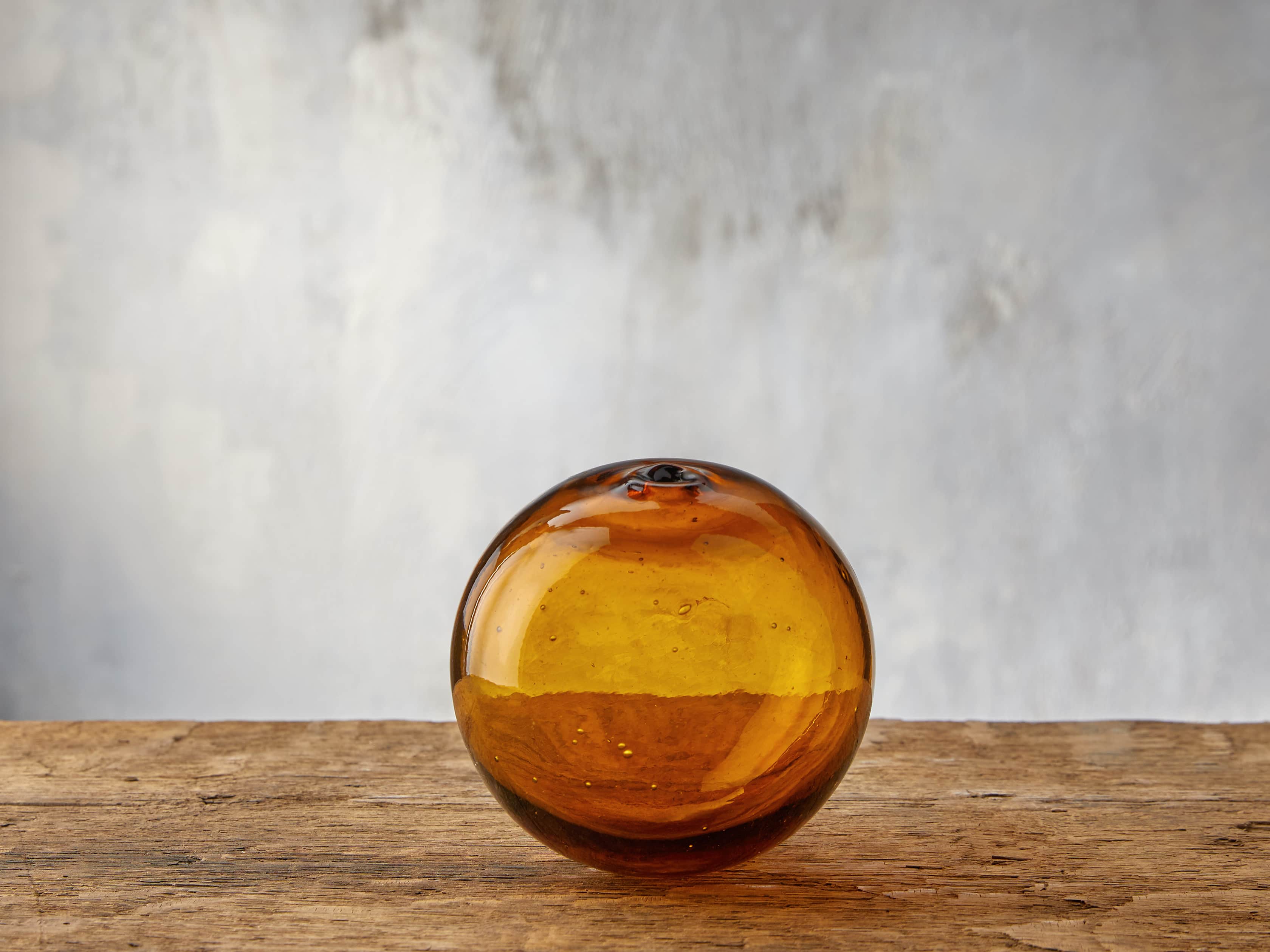 Small Amber Bubble Sphere, slide 1 of 4