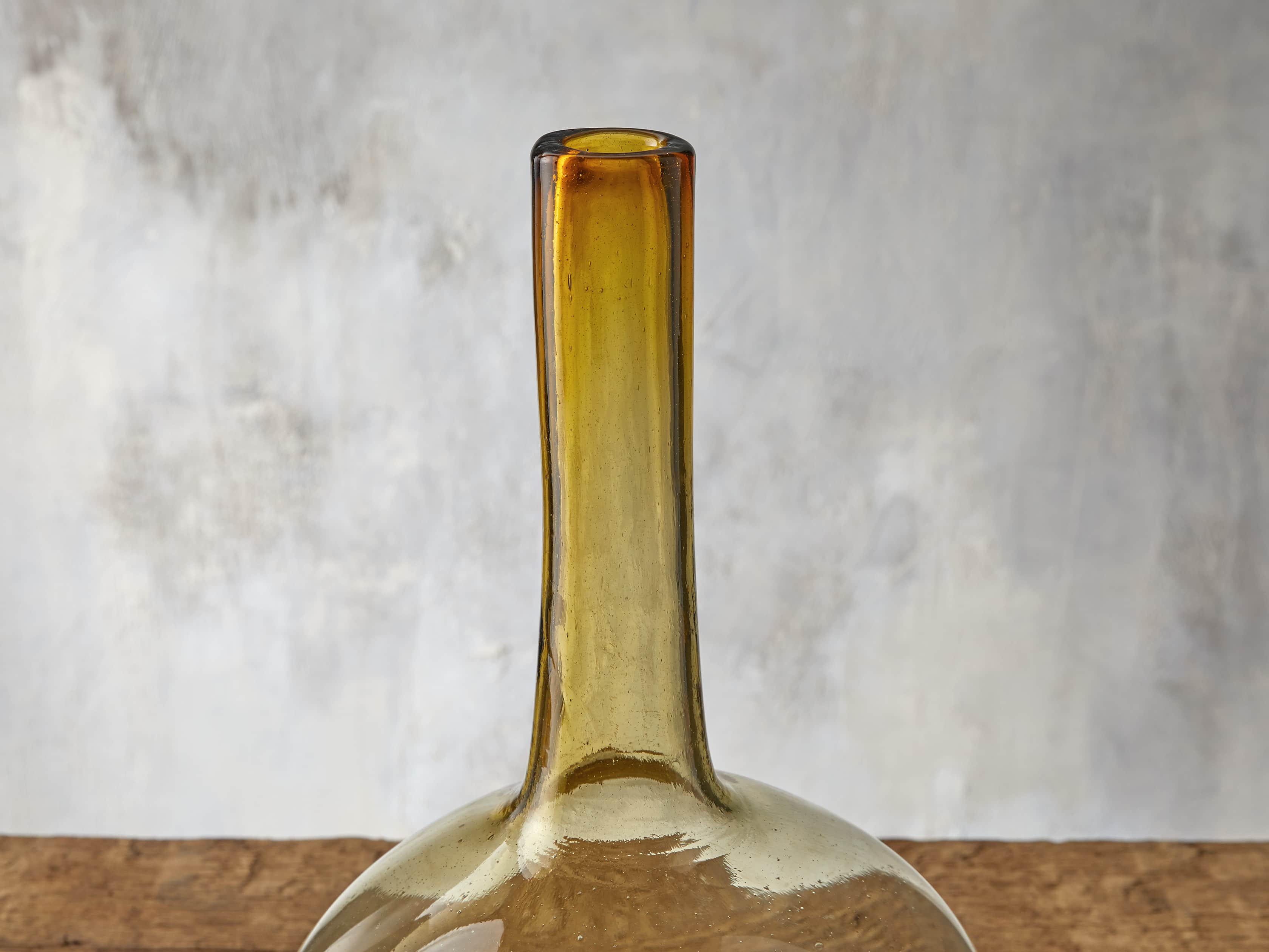 Round Modern Demijohn in Amber, slide 2 of 3