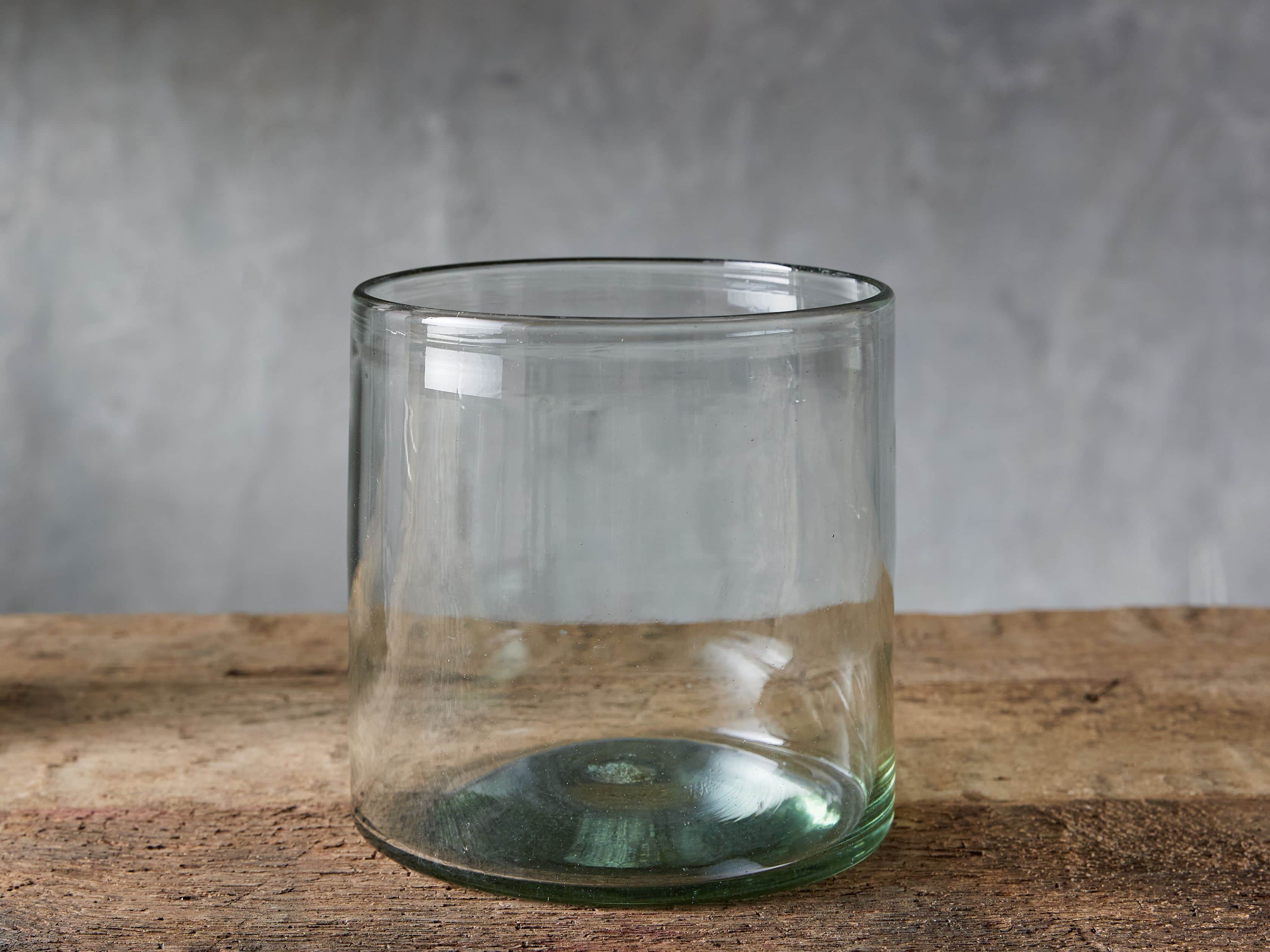 Recycled Glass Clear Cylinder | Arhaus Furniture
