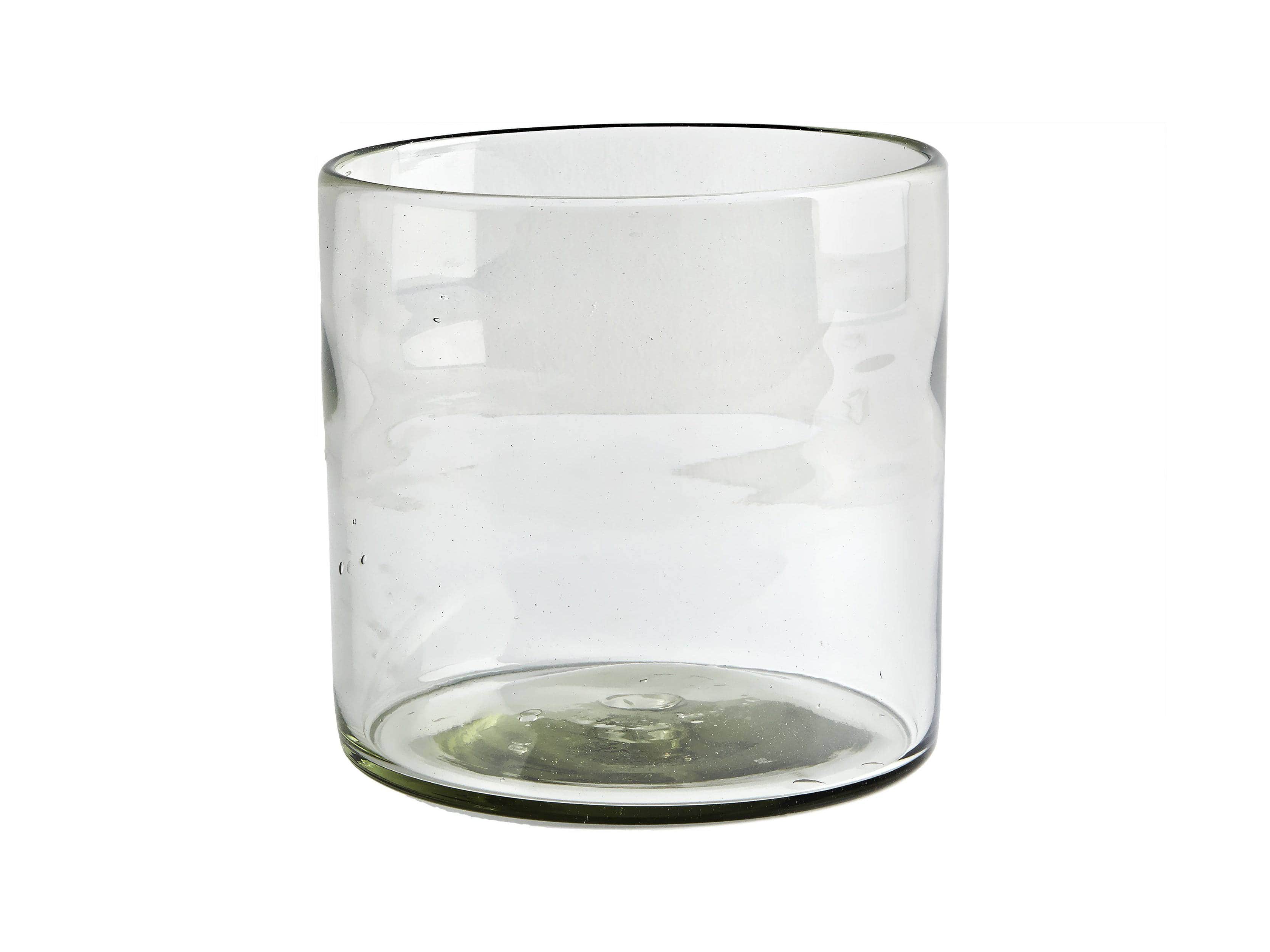 Recycled Glass Small Clear Cylinder