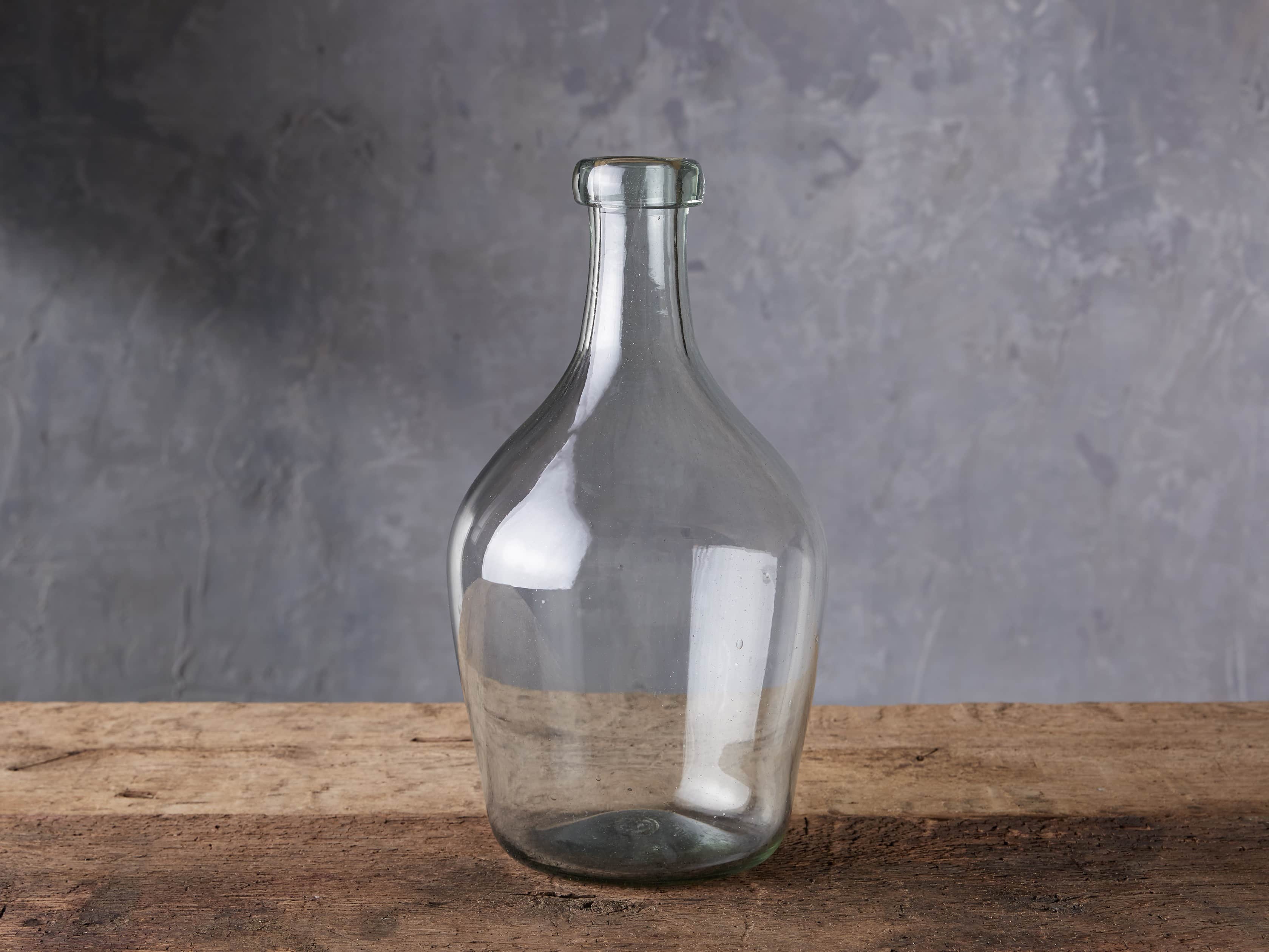 Recycled Glass Small Clear Demijohn, slide 1 of 11