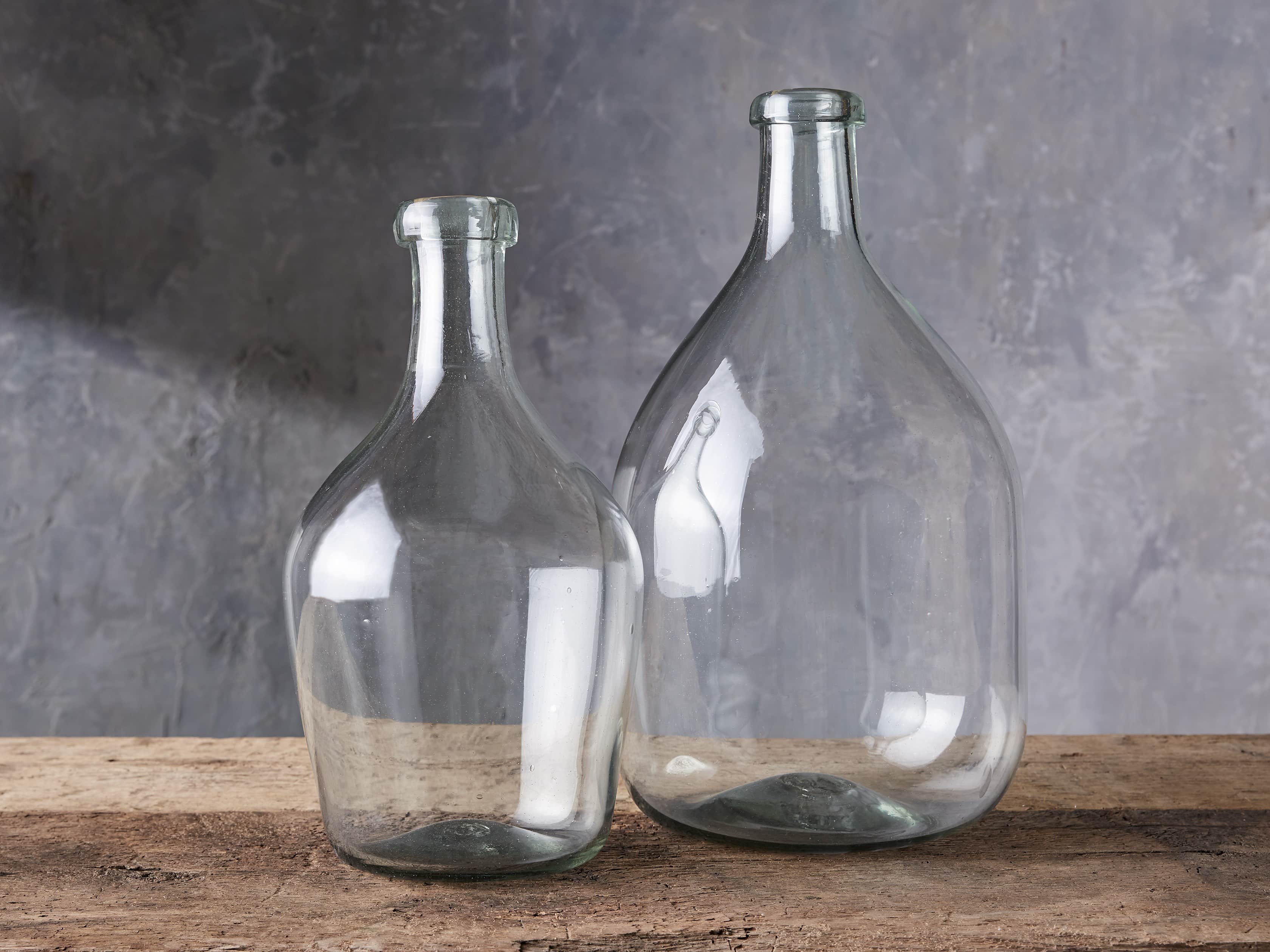 Recycled Glass Small Clear Demijohn, slide 3 of 11