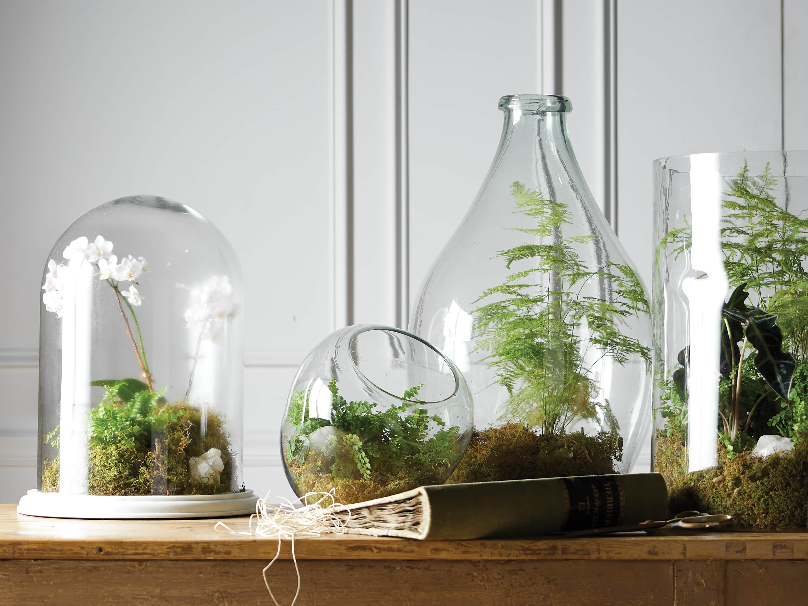 Recycled Glass Small Clear Demijohn, slide 6 of 11