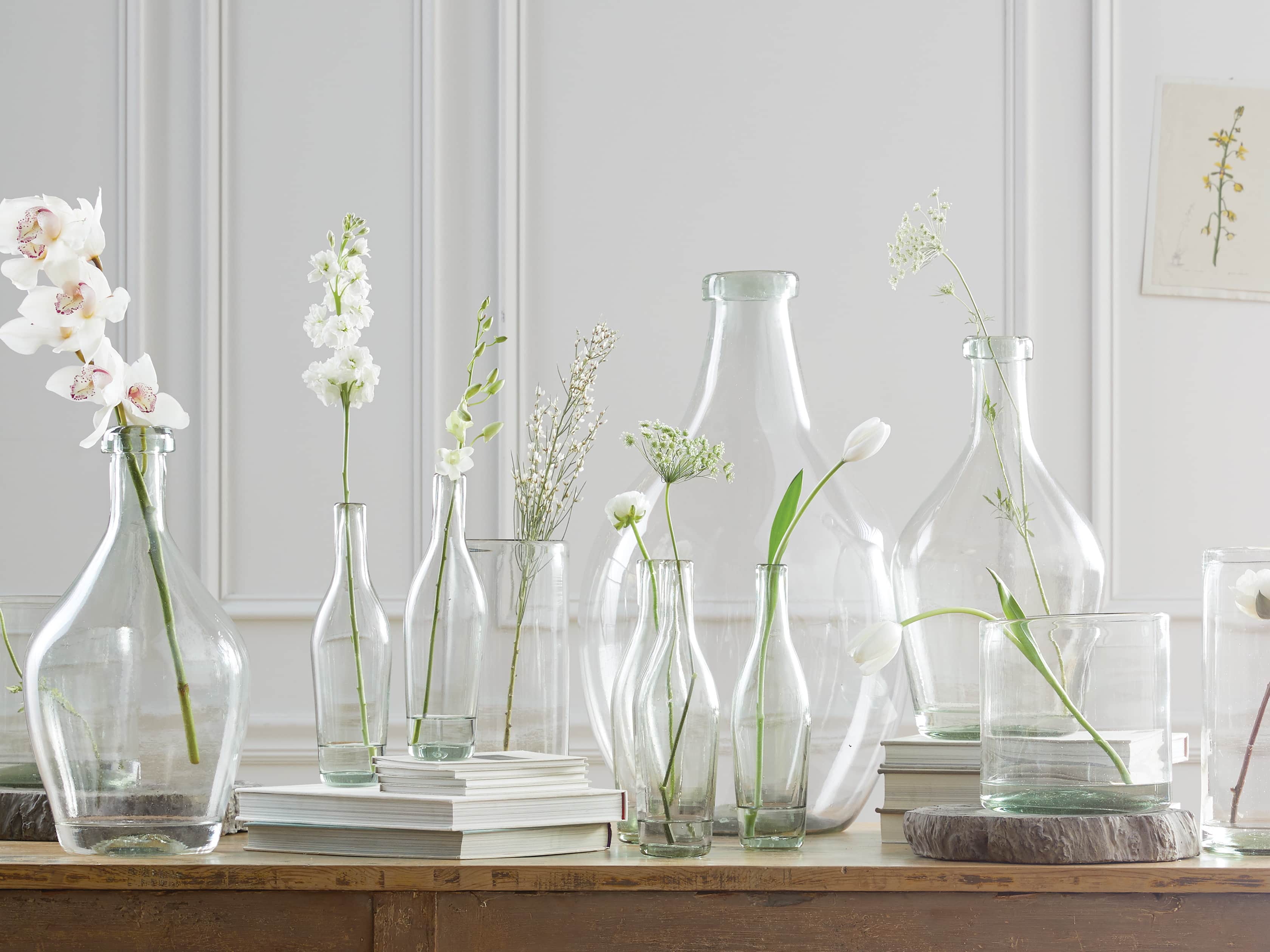 Recycled Glass Small Clear Demijohn, slide 7 of 11
