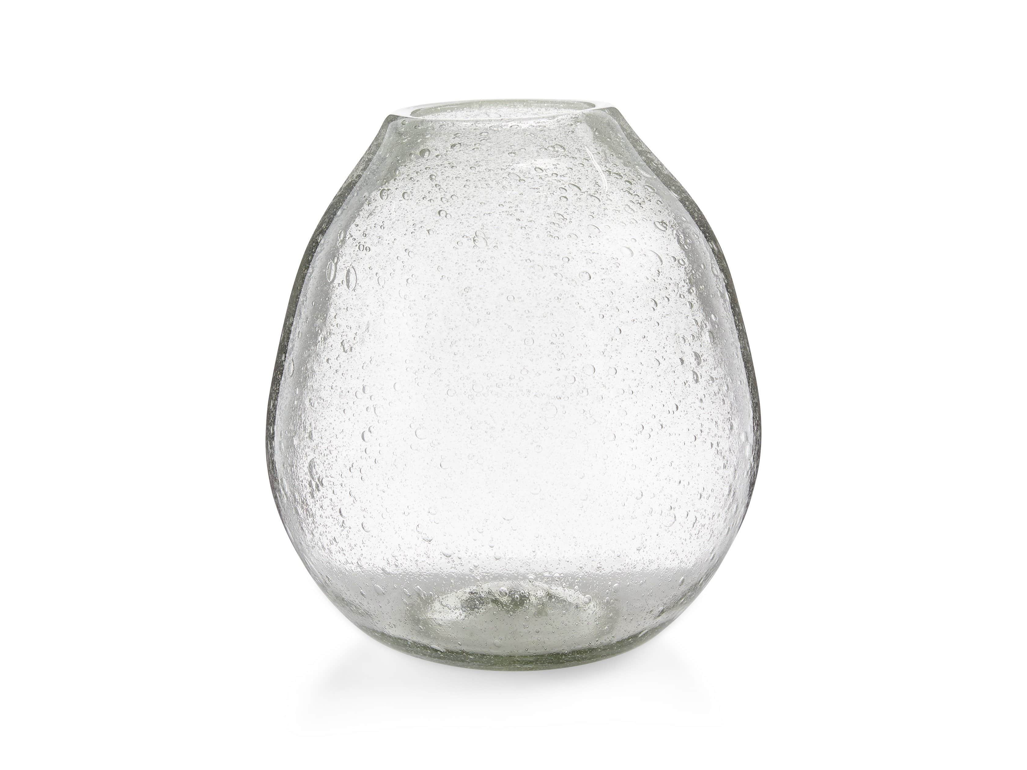 Stellan Hand Blown Glass Round Vase
