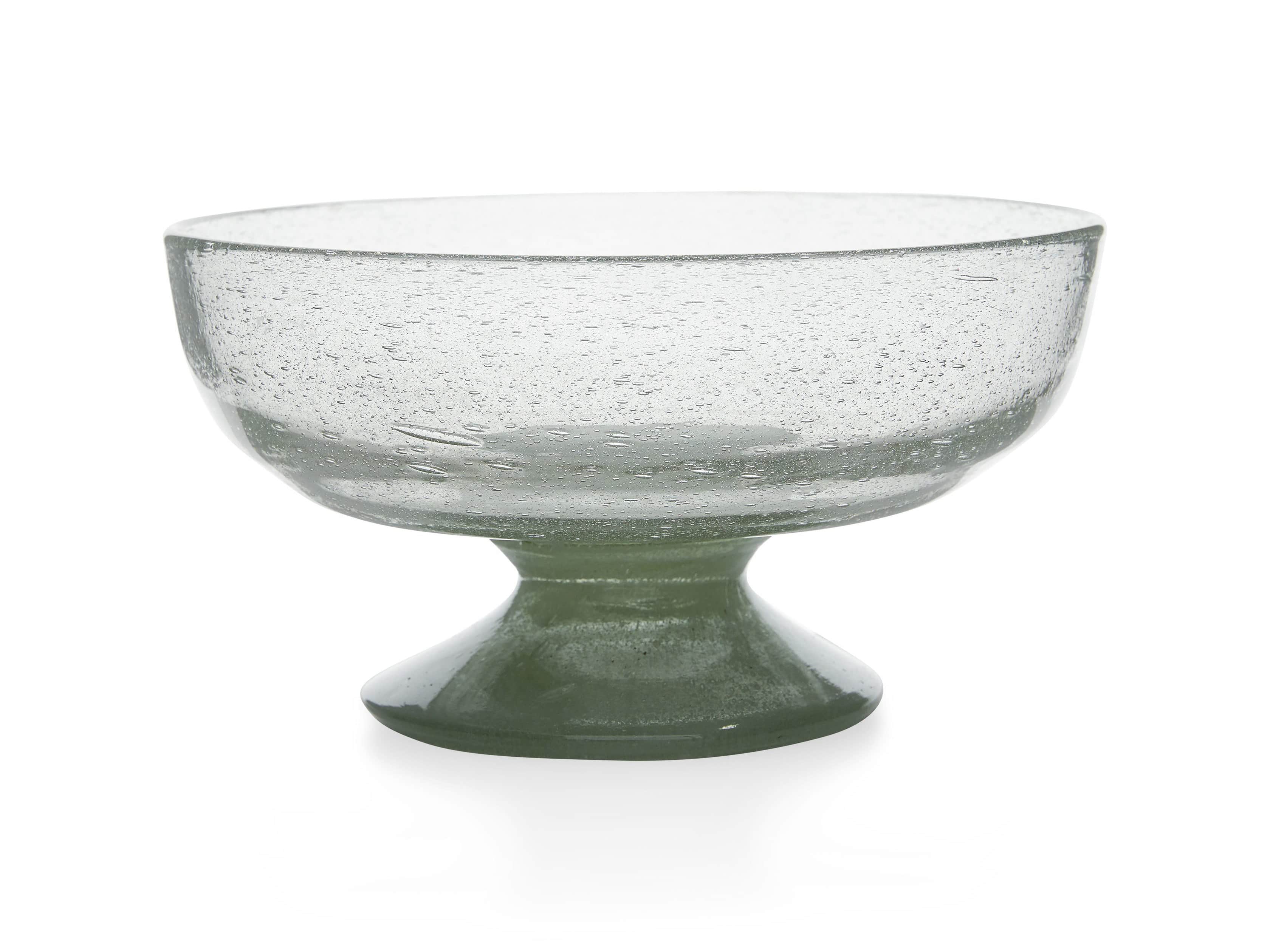 Stellan Hand Blown Glass Footed Bowl