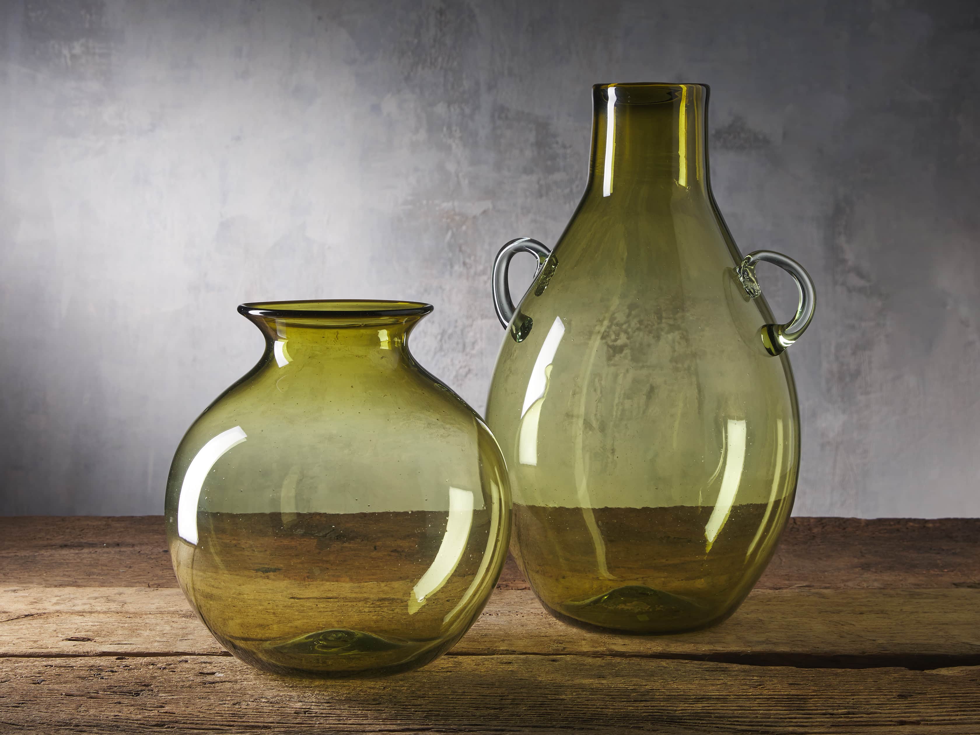 Colima Olive Handle Vase, slide 2 of 2