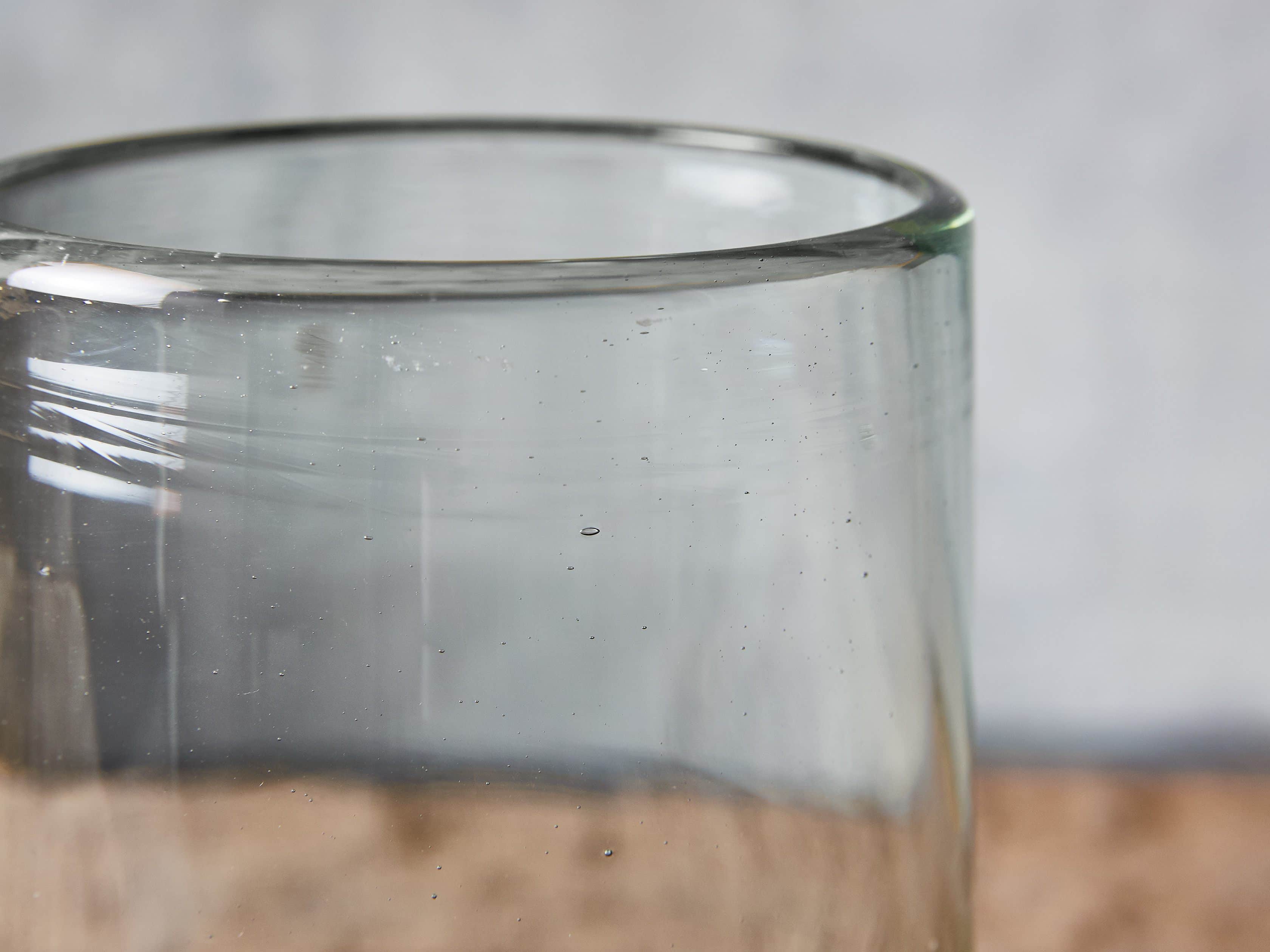 Recycled Glass Clear Cylinder