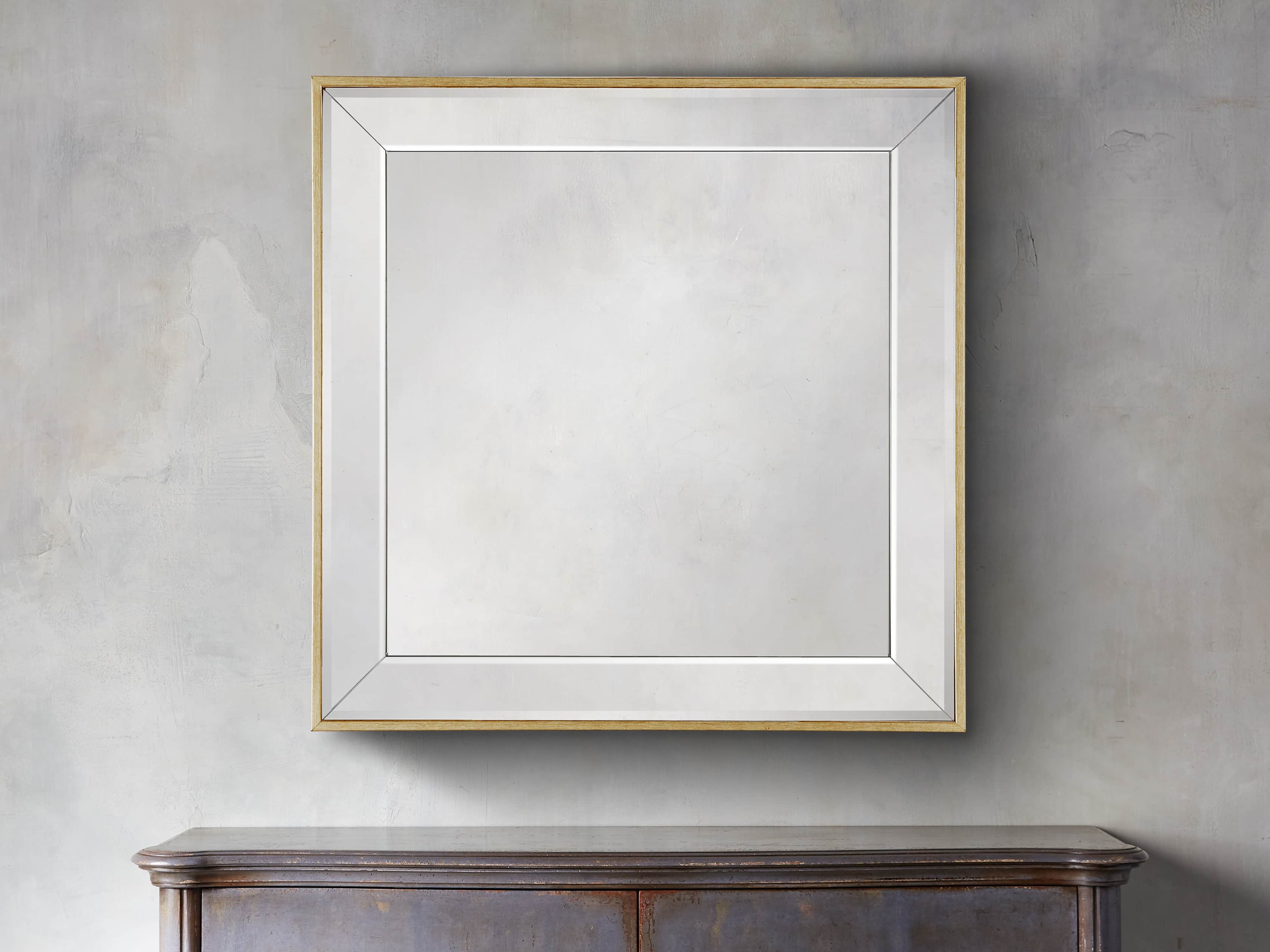 FELICITY 20" SQUARE MIRROR IN GOLD