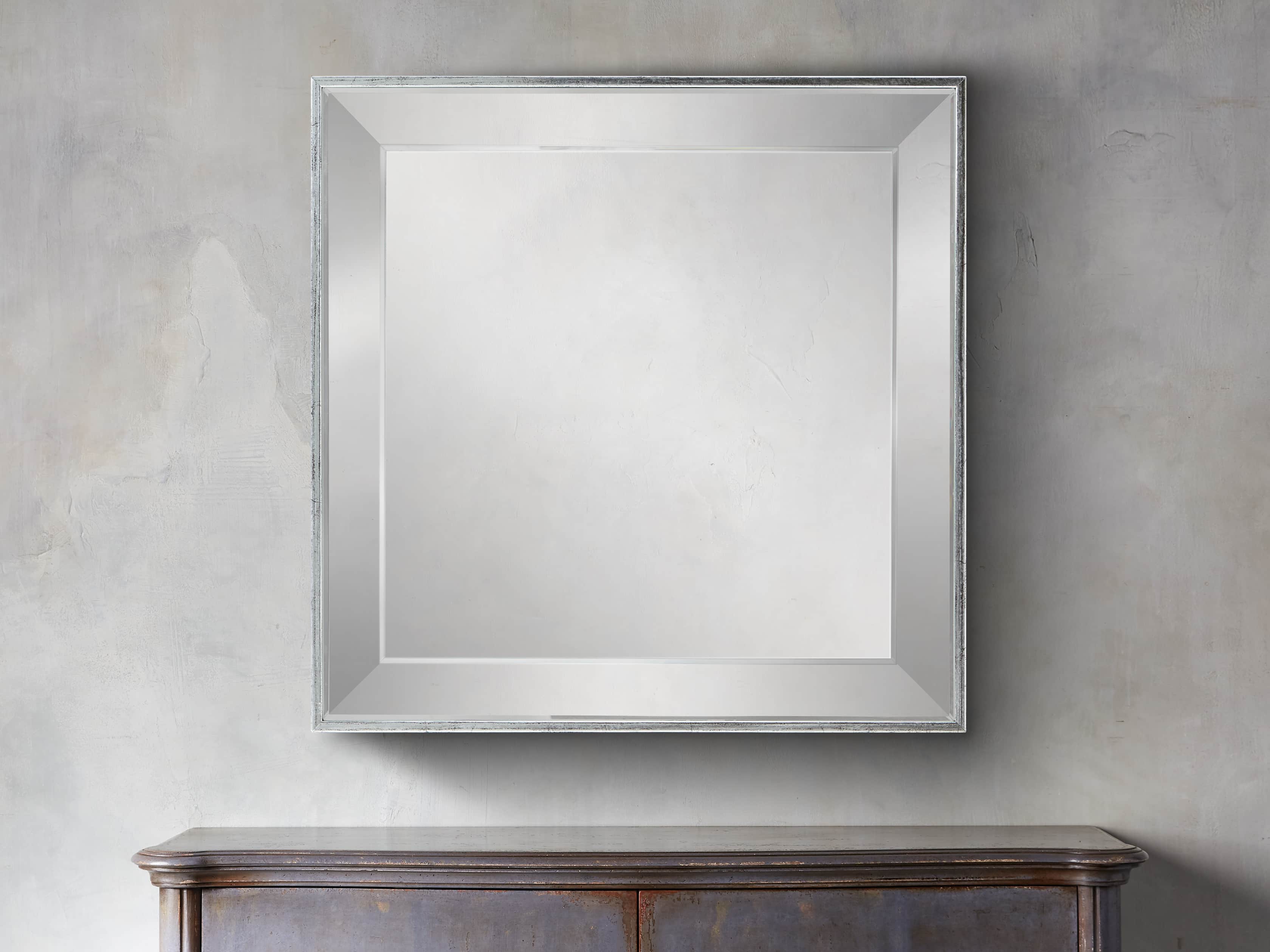 FELICITY 20" SQUARE MIRROR IN SILVER