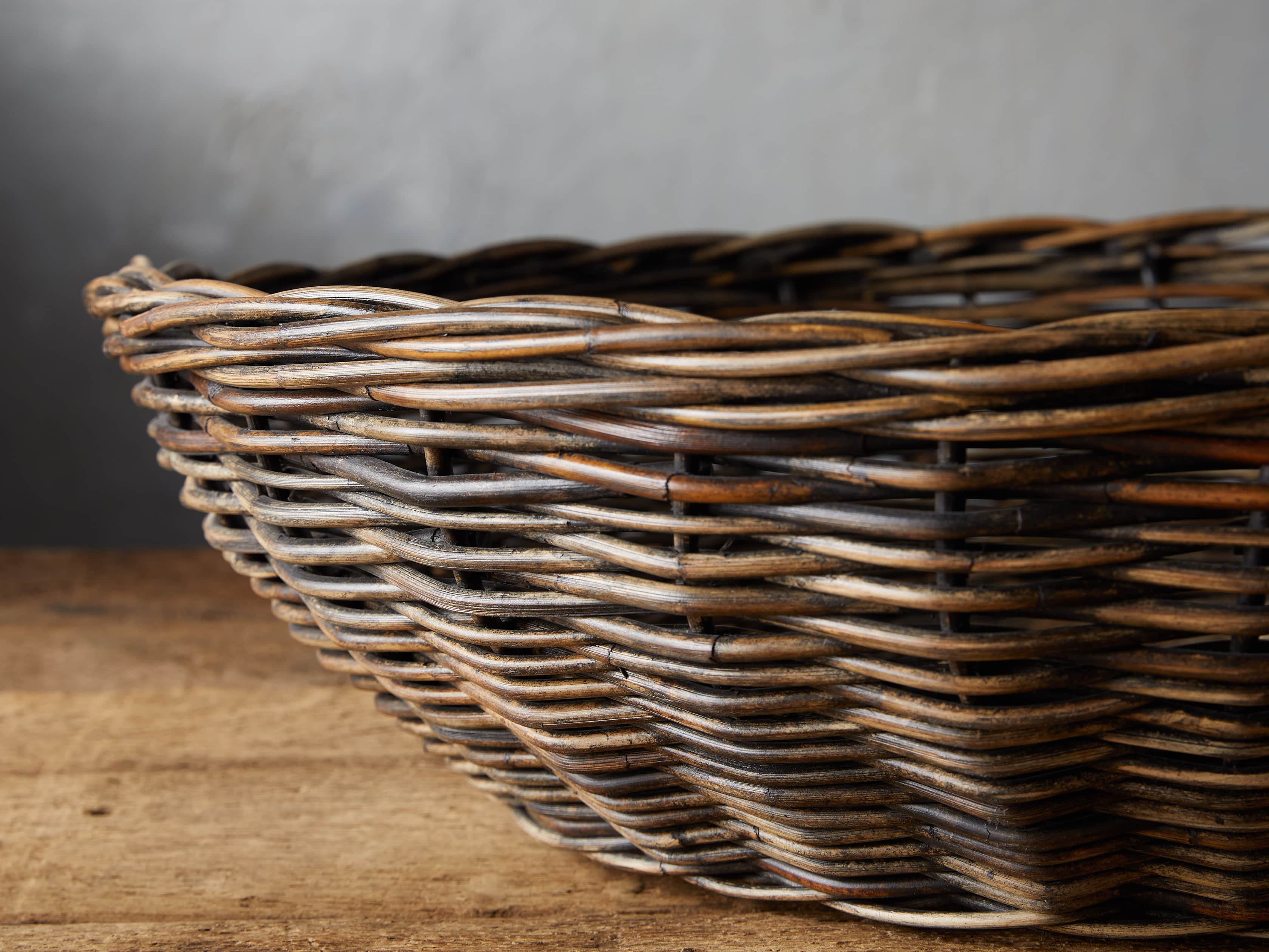 Vintage Shallow Basket, slide 2 of 3