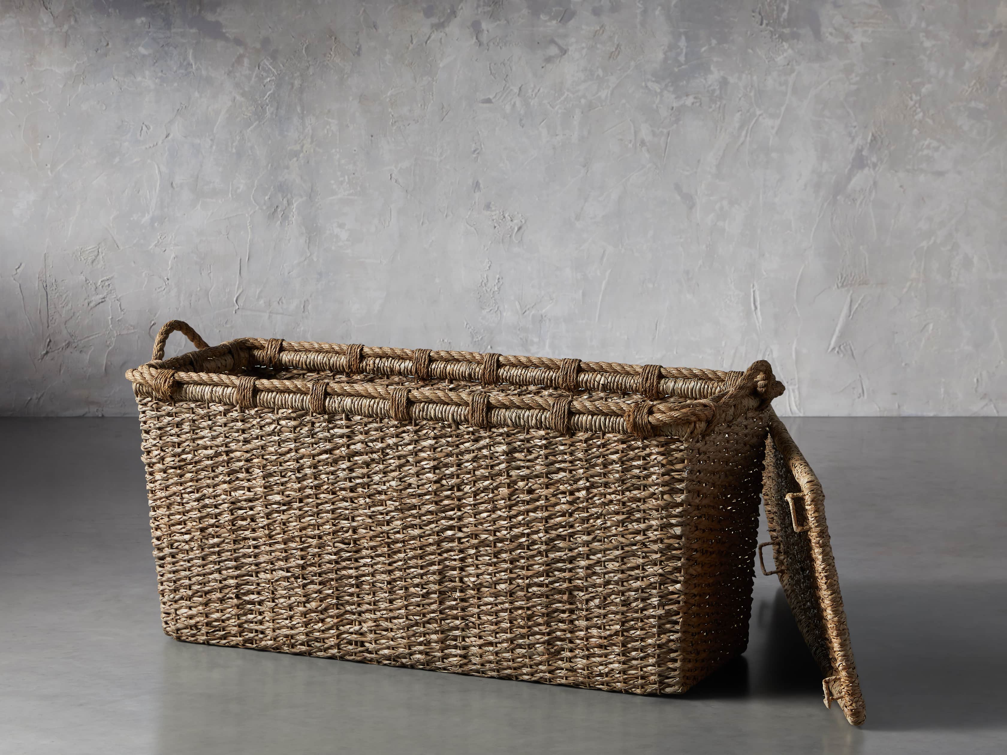 Entry Console Basket in Natural