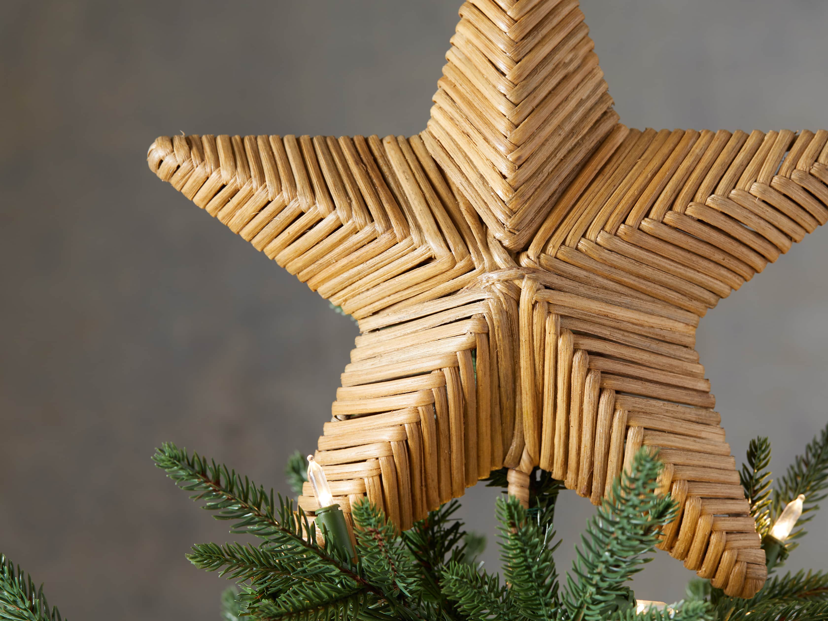 Rattan Star Tree Topper, slide 2 of 2