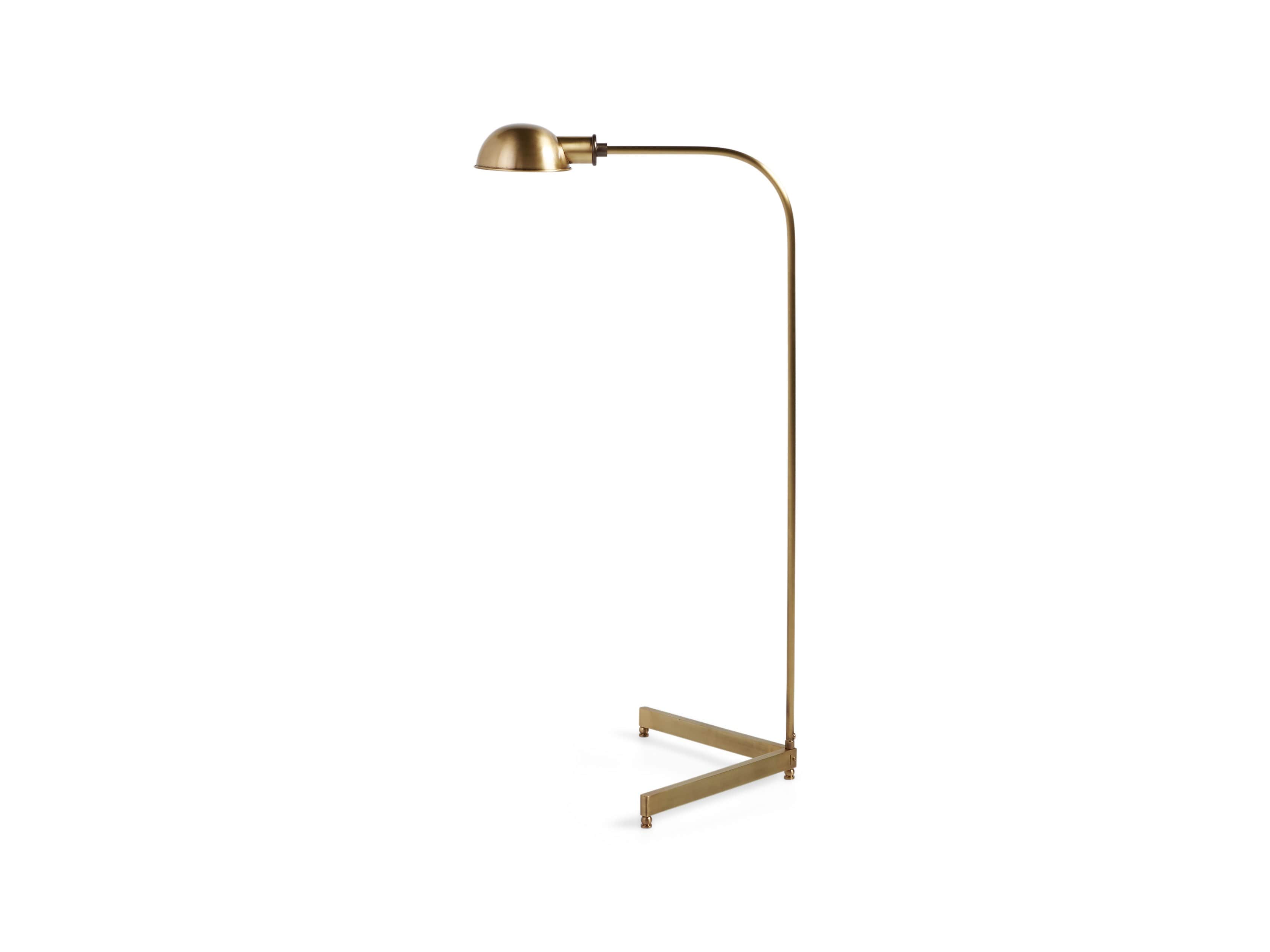 Antoine 48" Brass Floor Task Lamp
