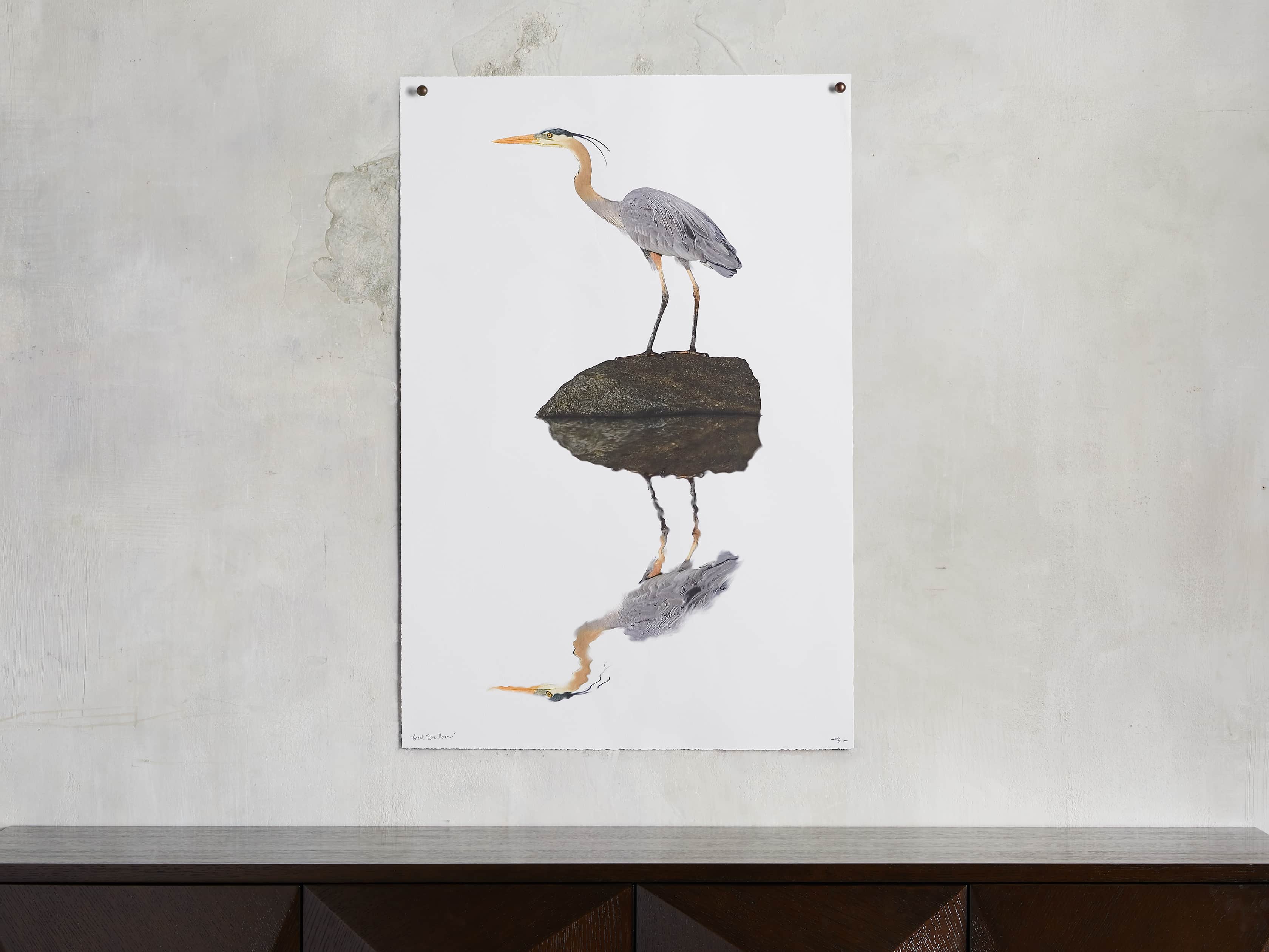 Blue Heron Print, slide 1 of 4