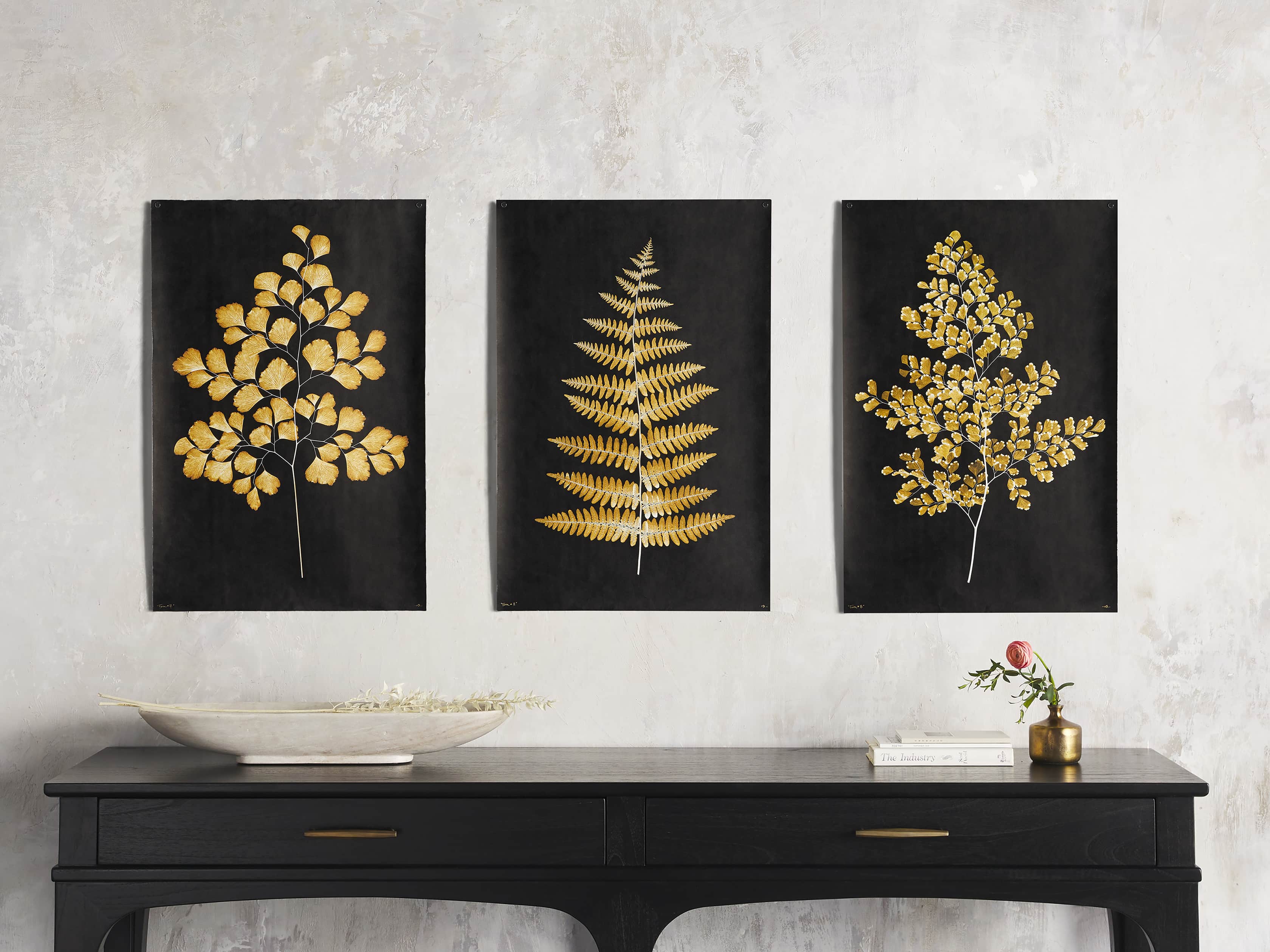 Goldern Fern Framed Print I, slide 4 of 7