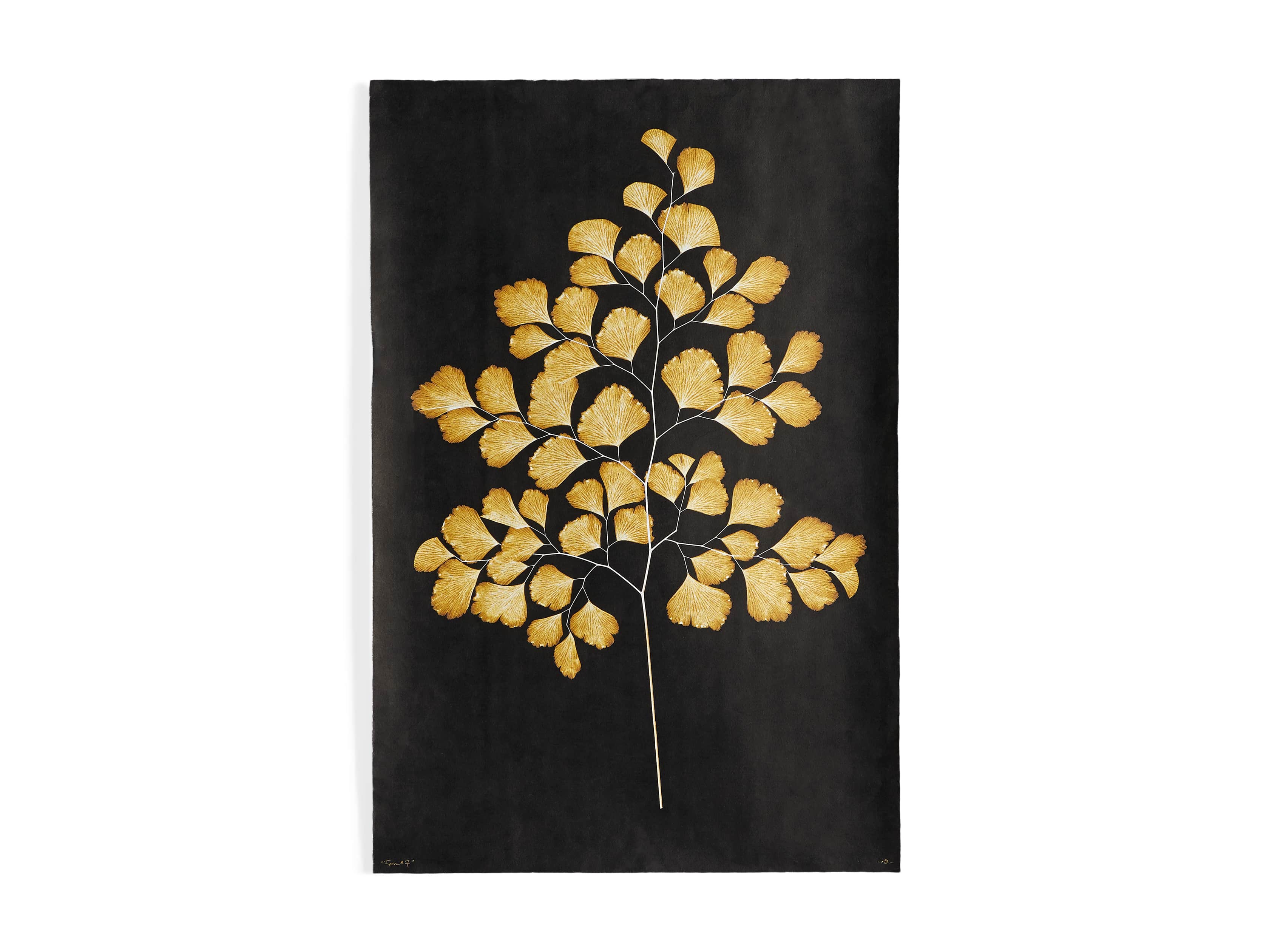 Goldern Fern Framed Print I, slide 7 of 7
