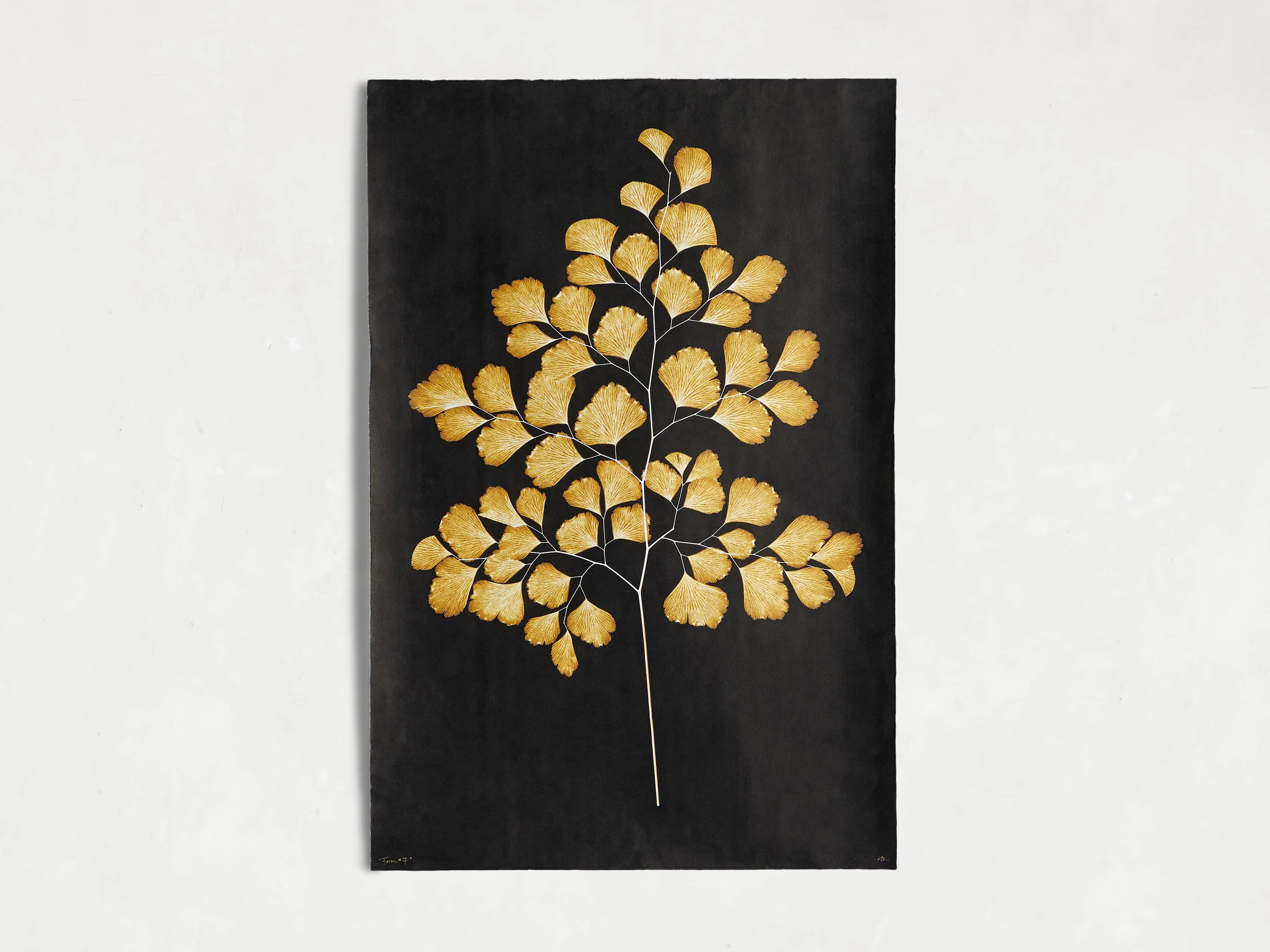 Goldern Fern Framed Print I, slide 5 of 7
